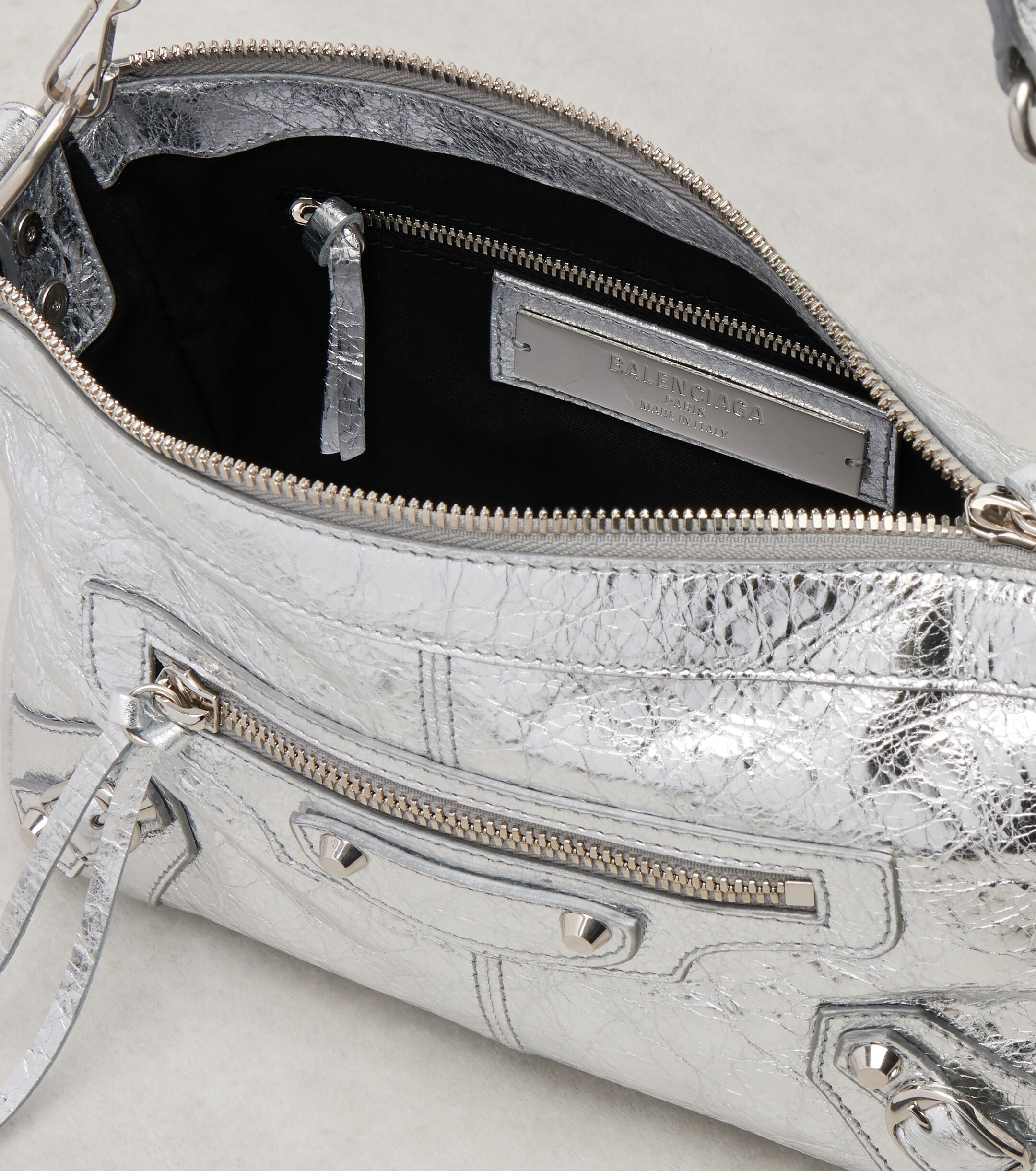 Balenciaga Le City Moto Mini leather shoulder bag