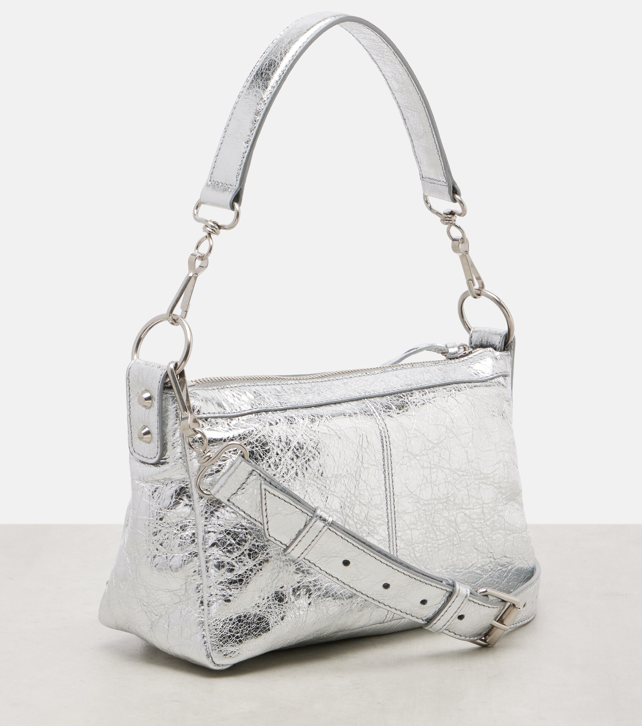 Balenciaga Le City Moto Mini leather shoulder bag