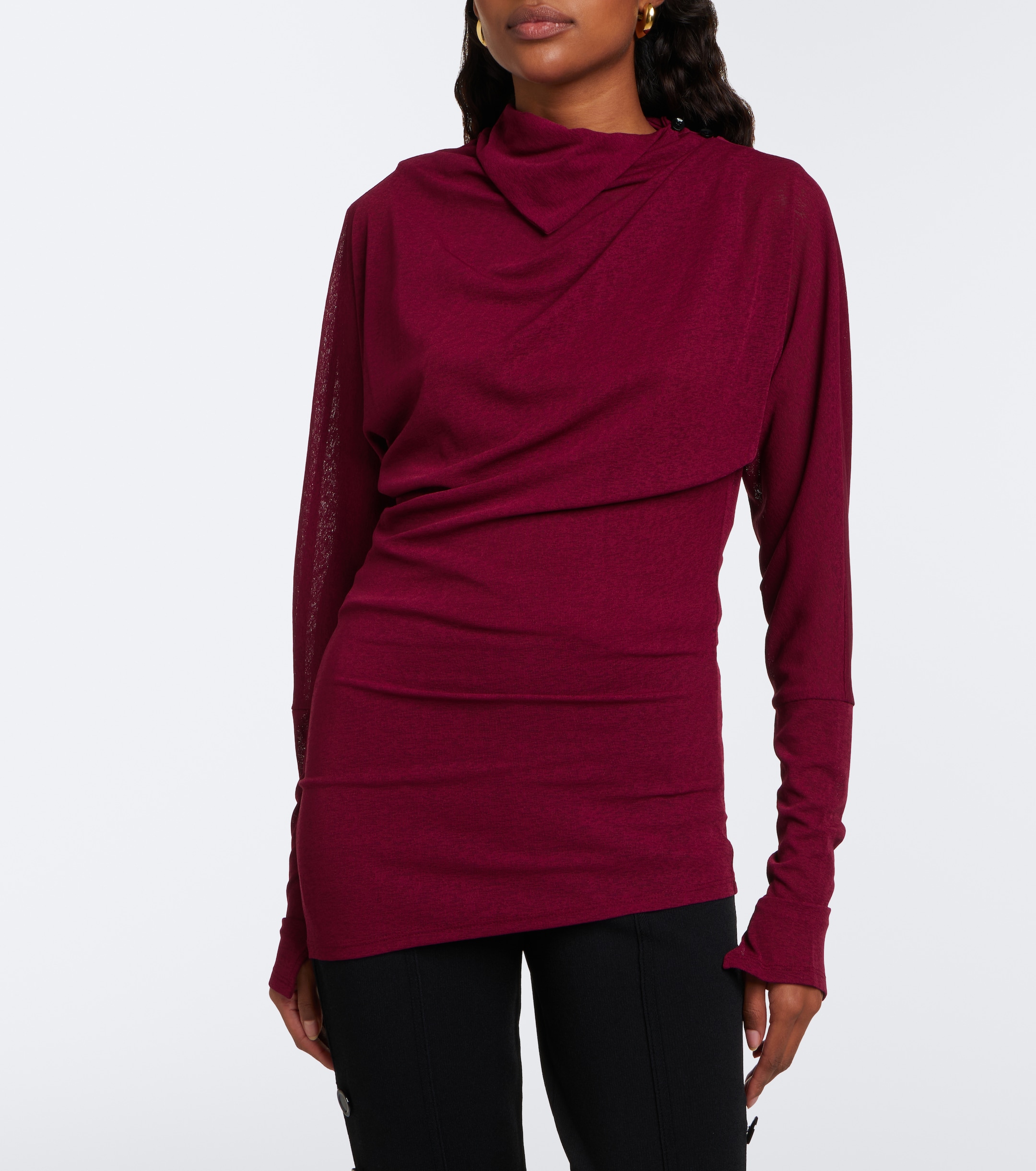 Proenza Schouler Proenza Schouler Golda draped jersey top