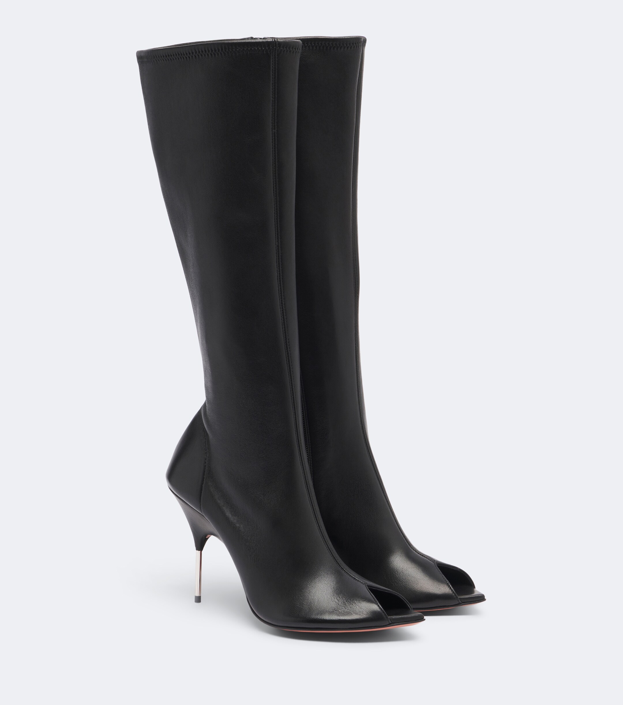 AMINA MUADDI Amina Muaddi Bruna leather knee-high boots