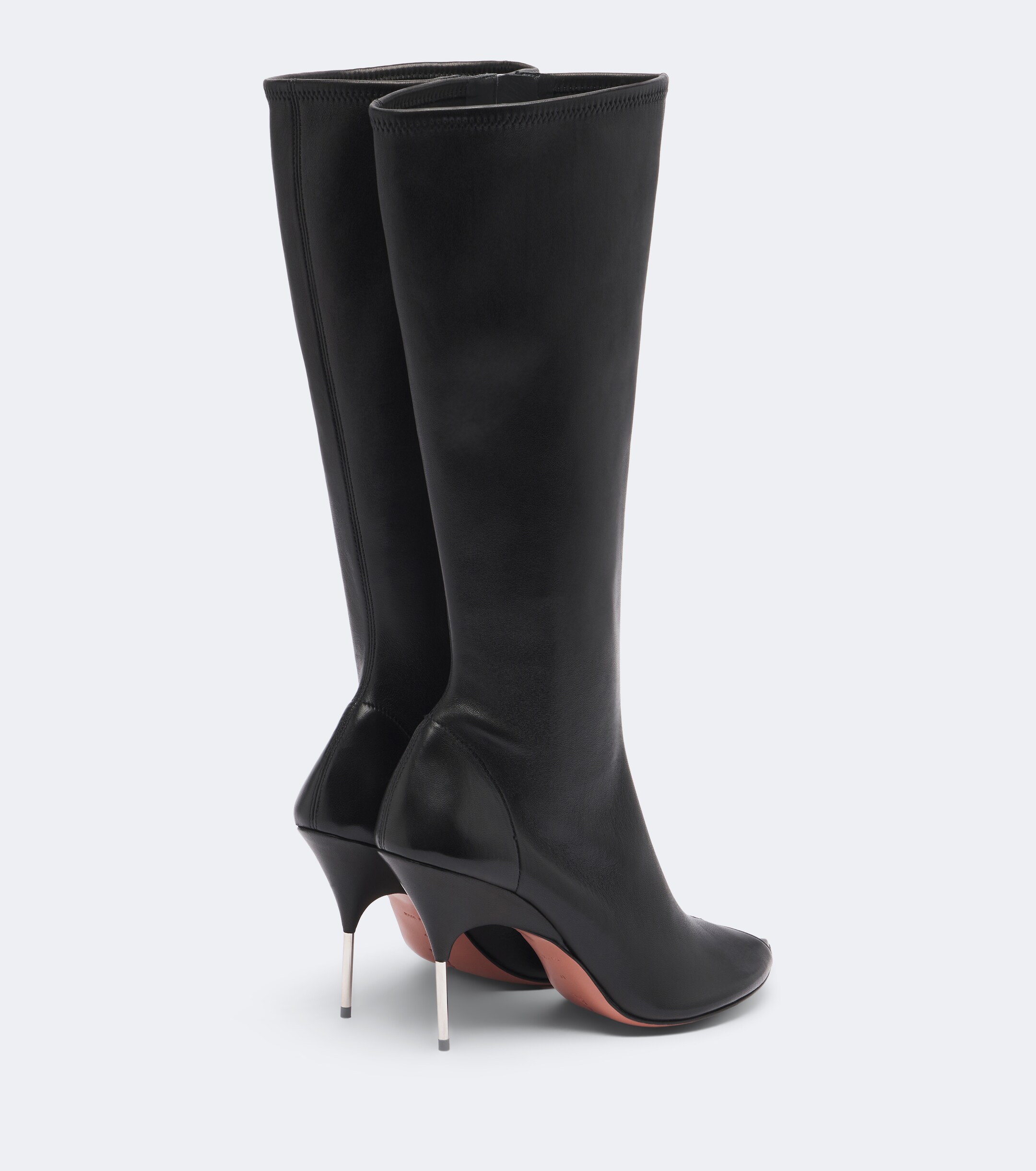 AMINA MUADDI Amina Muaddi Bruna leather knee-high boots