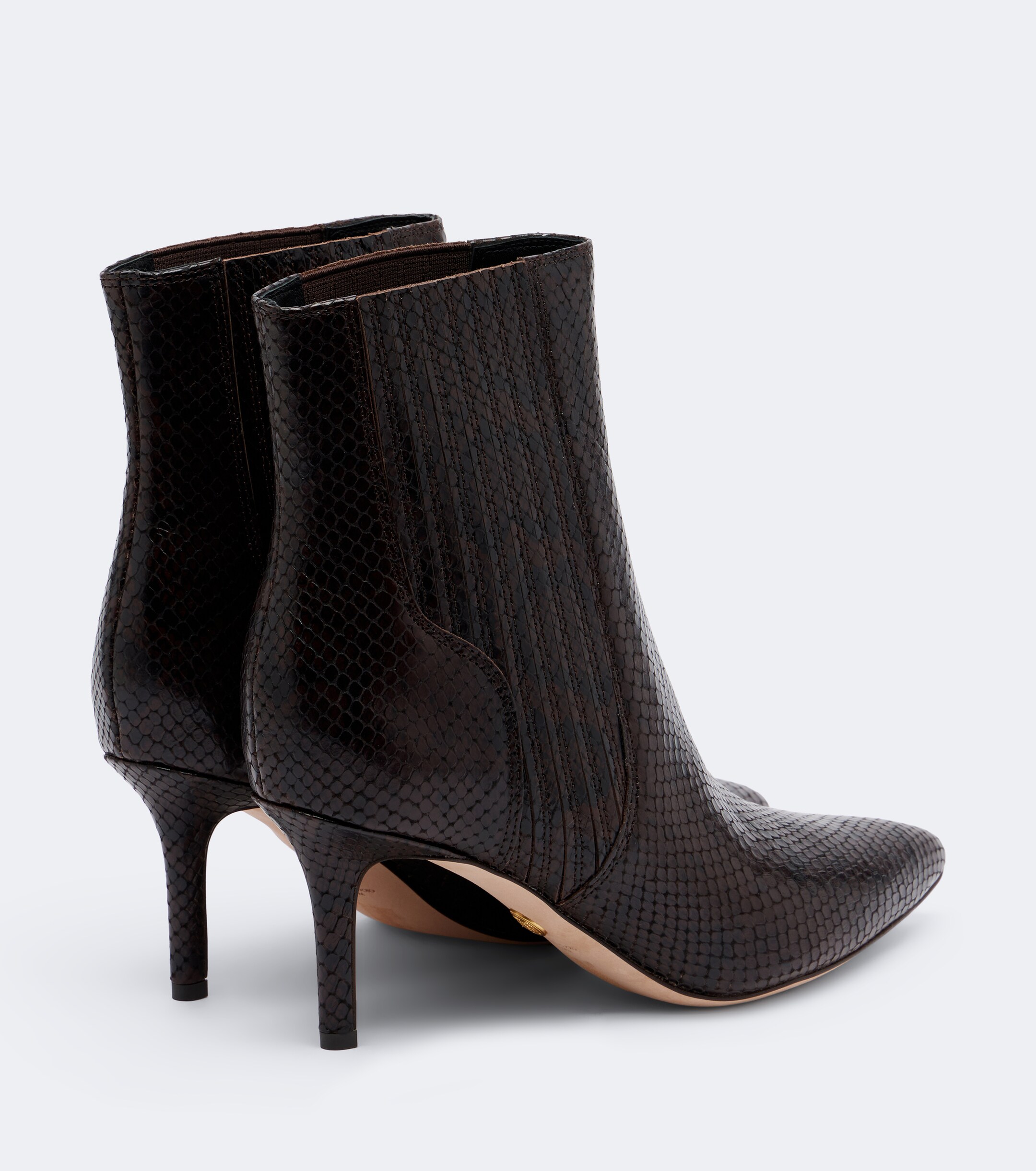 Veronica Beard Veronica Beard Lisa snake-effect leather ankle boots