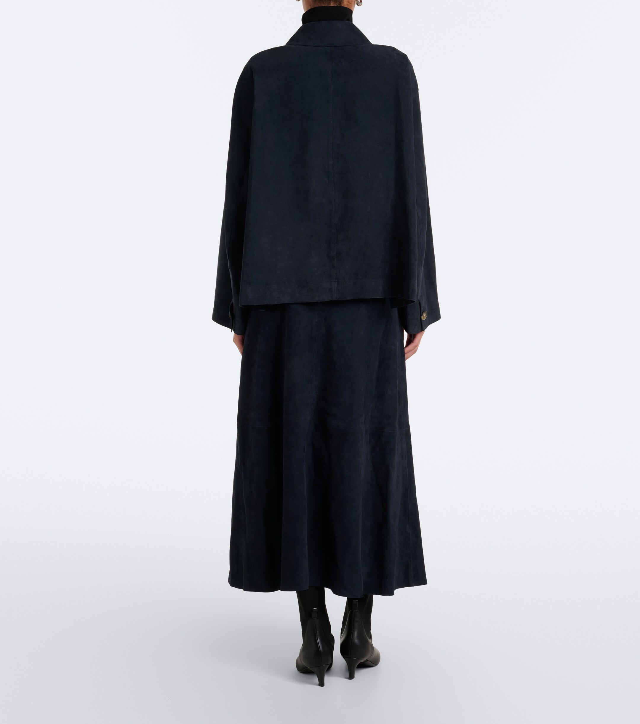 JOSEPH Joseph Helius suede midi skirt