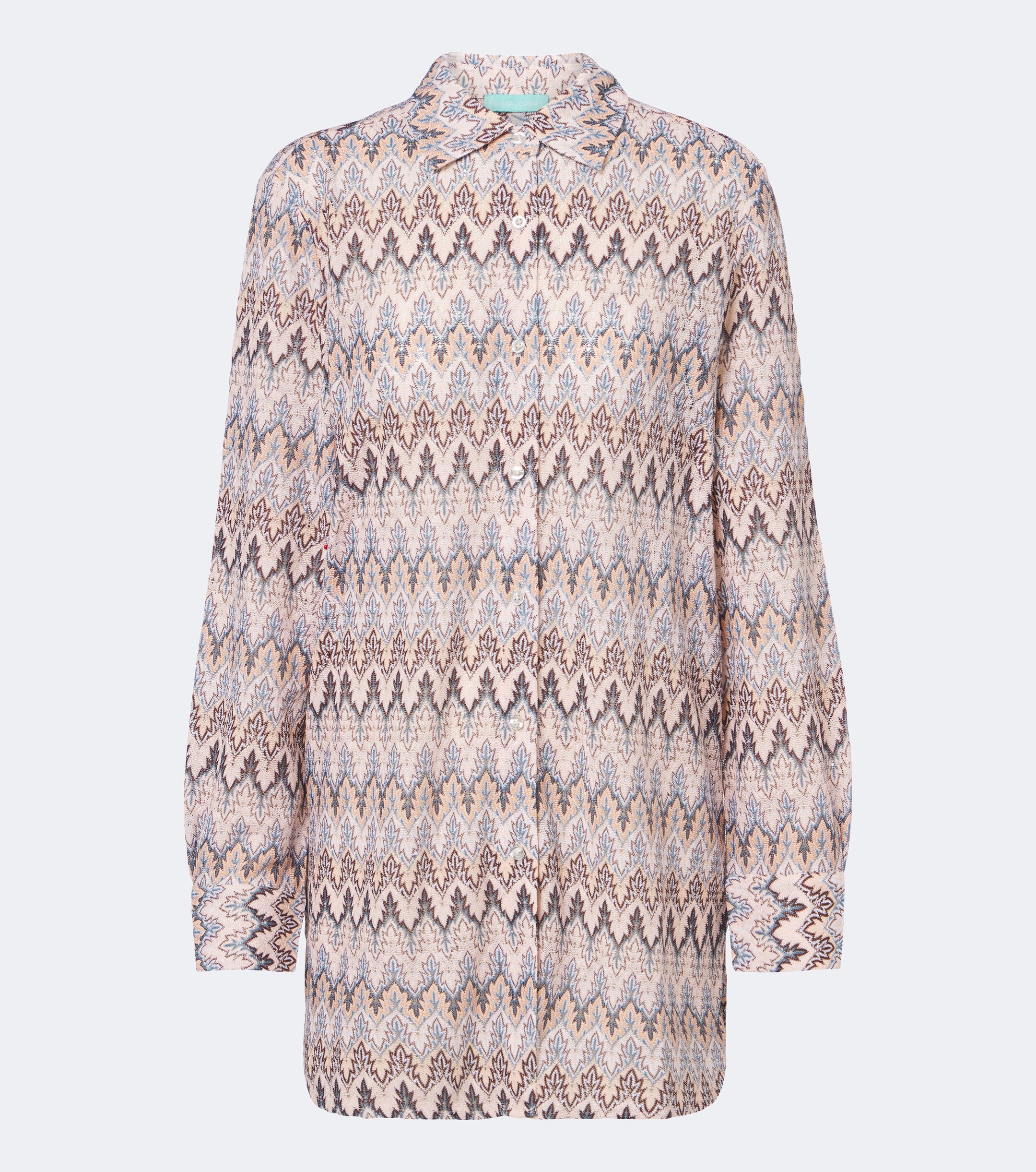 Melissa Odabash Melissa Odabash Daria chevron knitted shirt