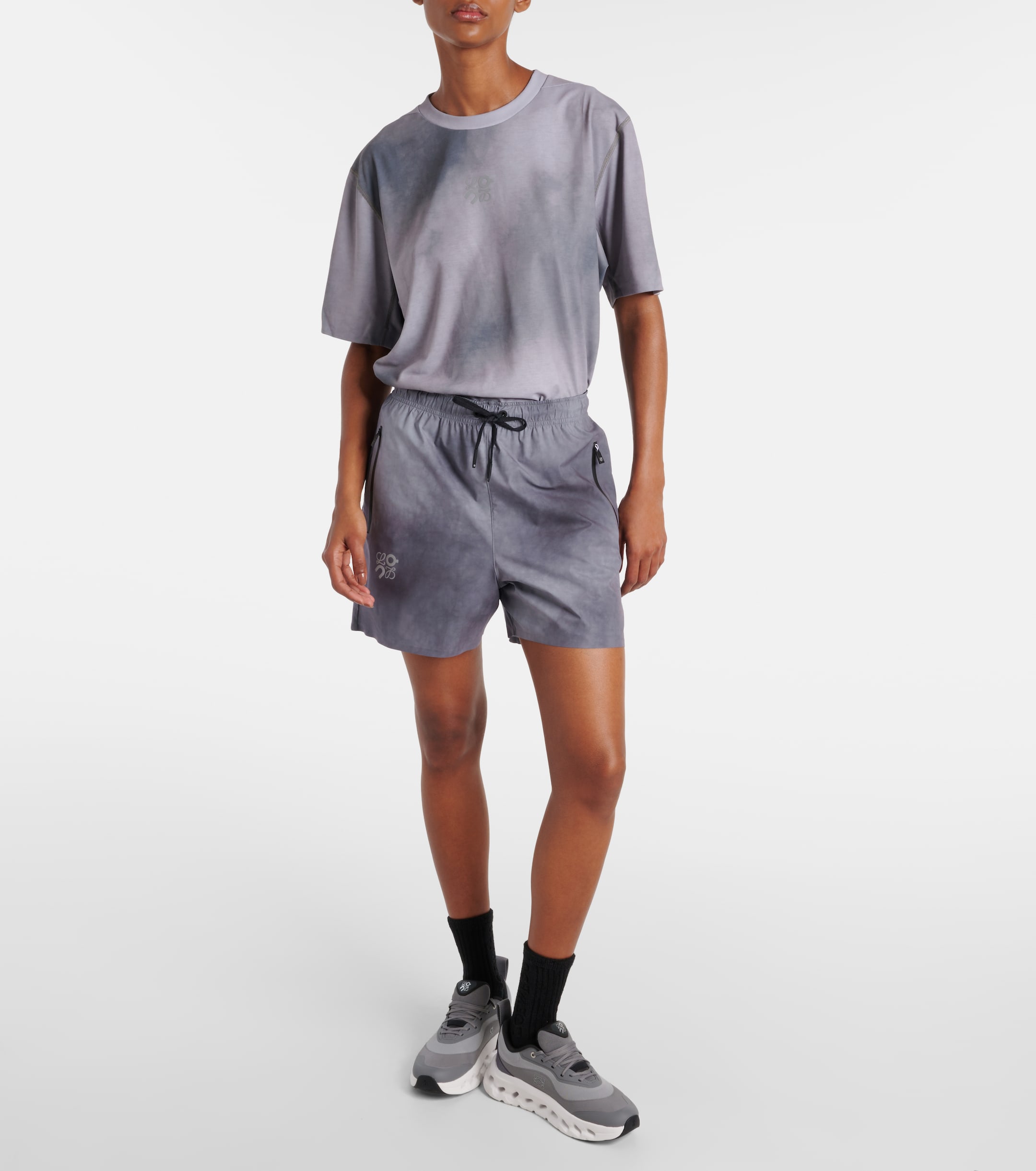 Loewe x On logo tie-dye jersey T-shirt