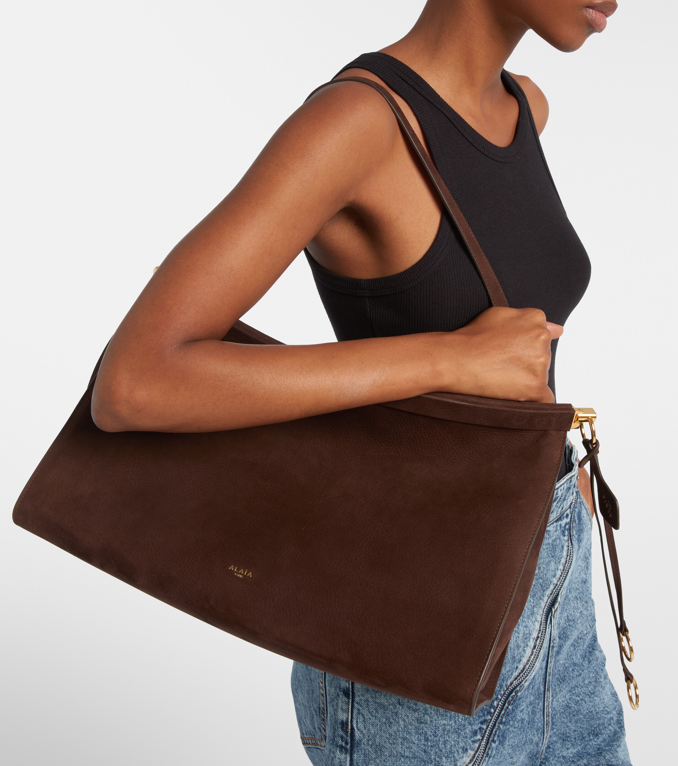 Alaïa Le Click Large leather shoulder bag