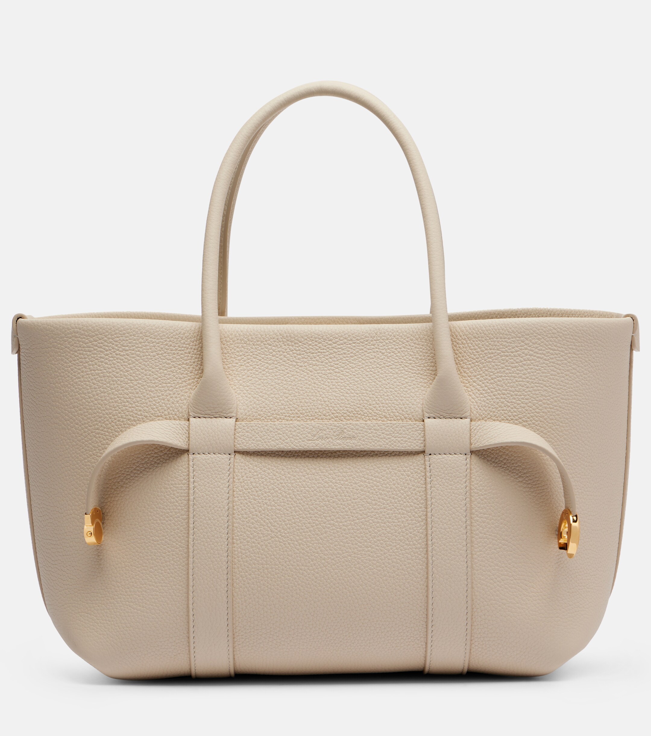 Loro Piana Ghiera Small leather shopper