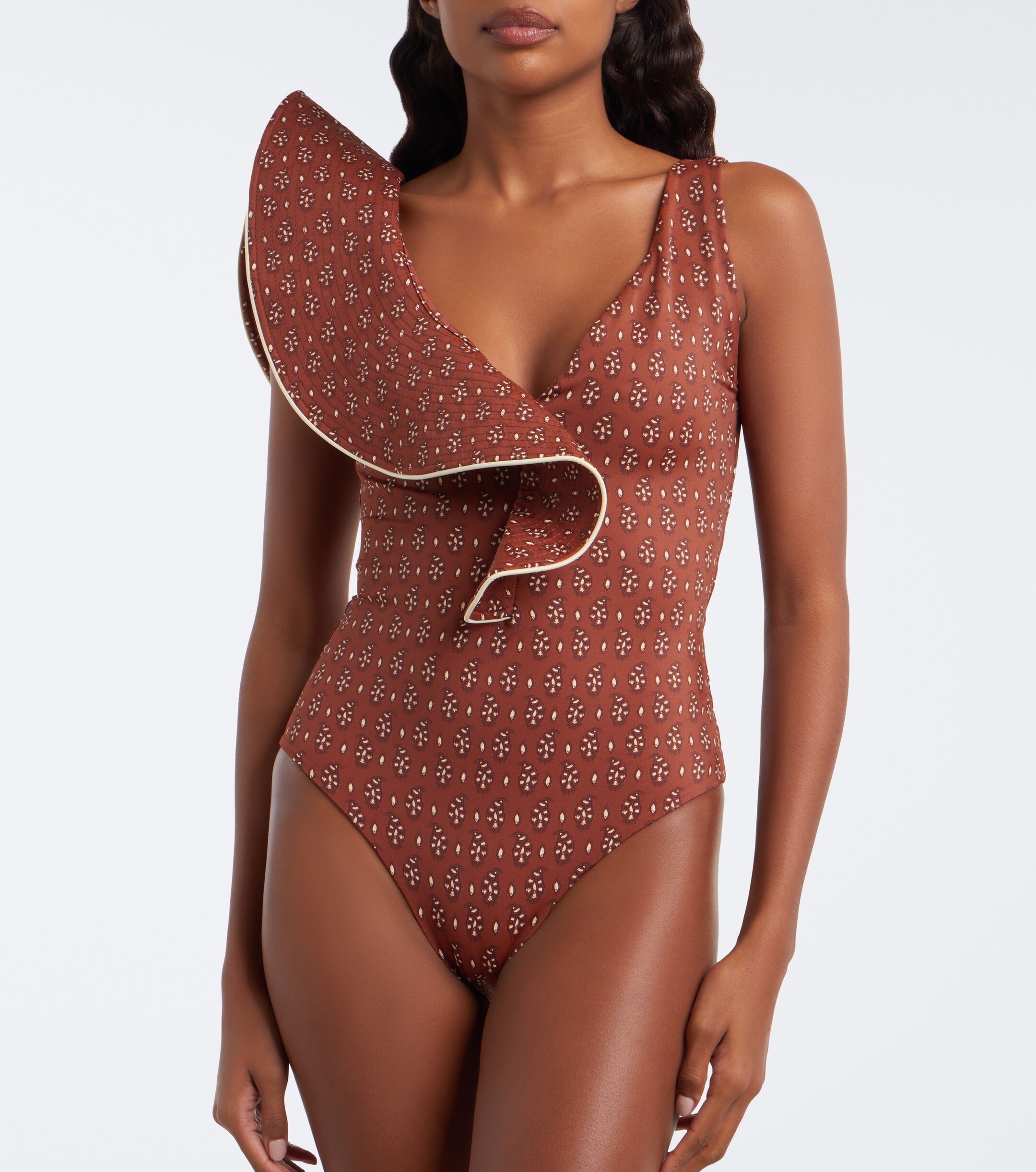 Johanna Ortiz Johanna Ortiz Ruffled printed swimsuit