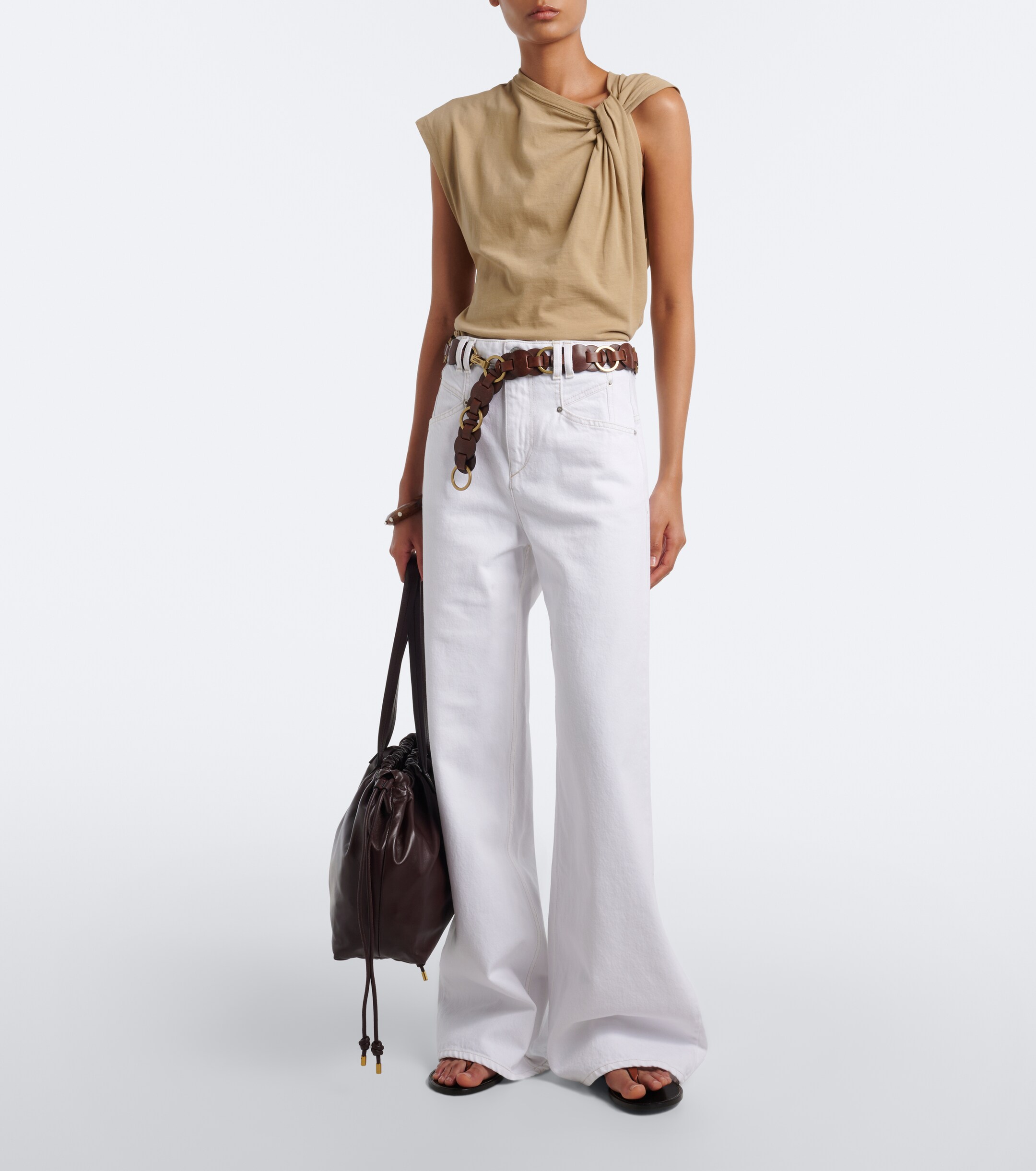 Isabel Marant Silven Large leather shoulder bag