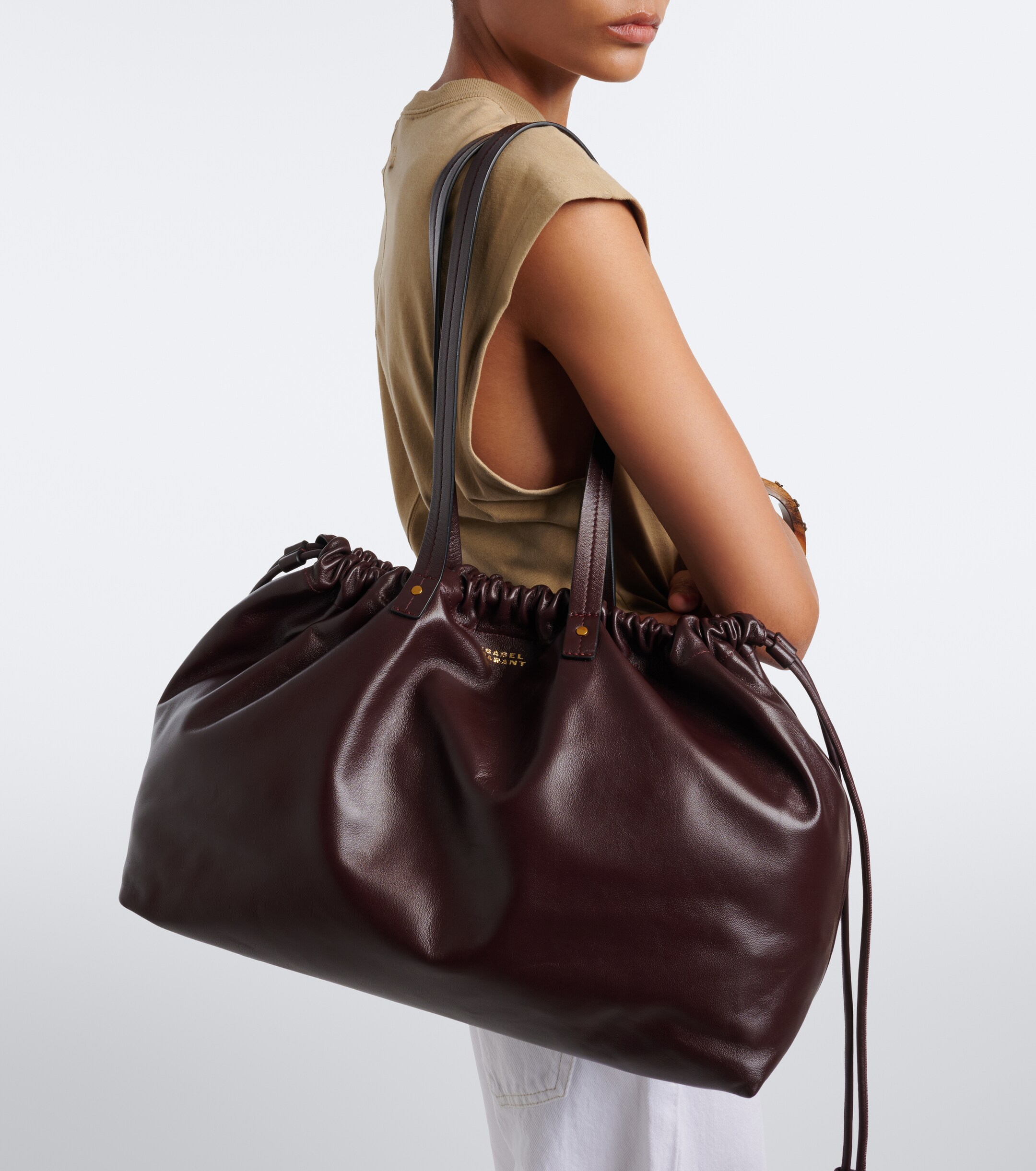 Isabel Marant Silven Large leather shoulder bag