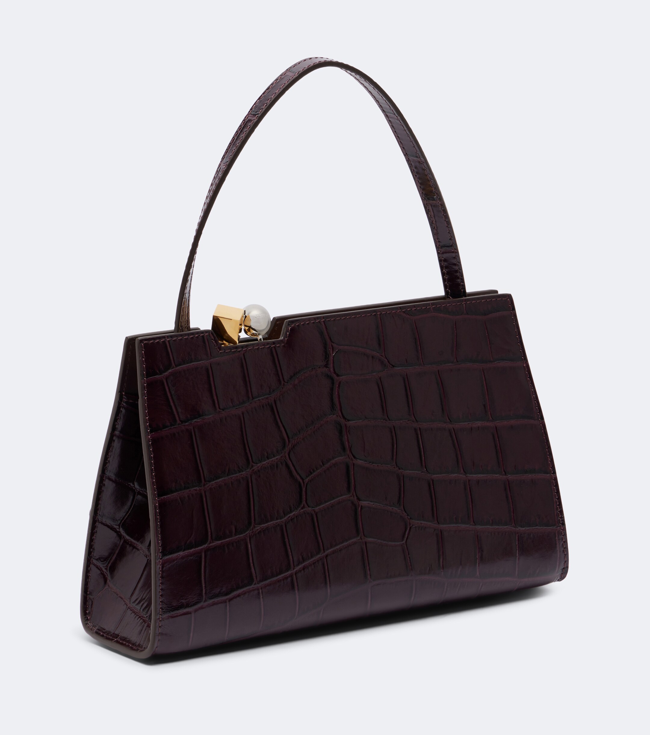 Jacquemus Jacquemus Salon croc-effect leather shoulder bag