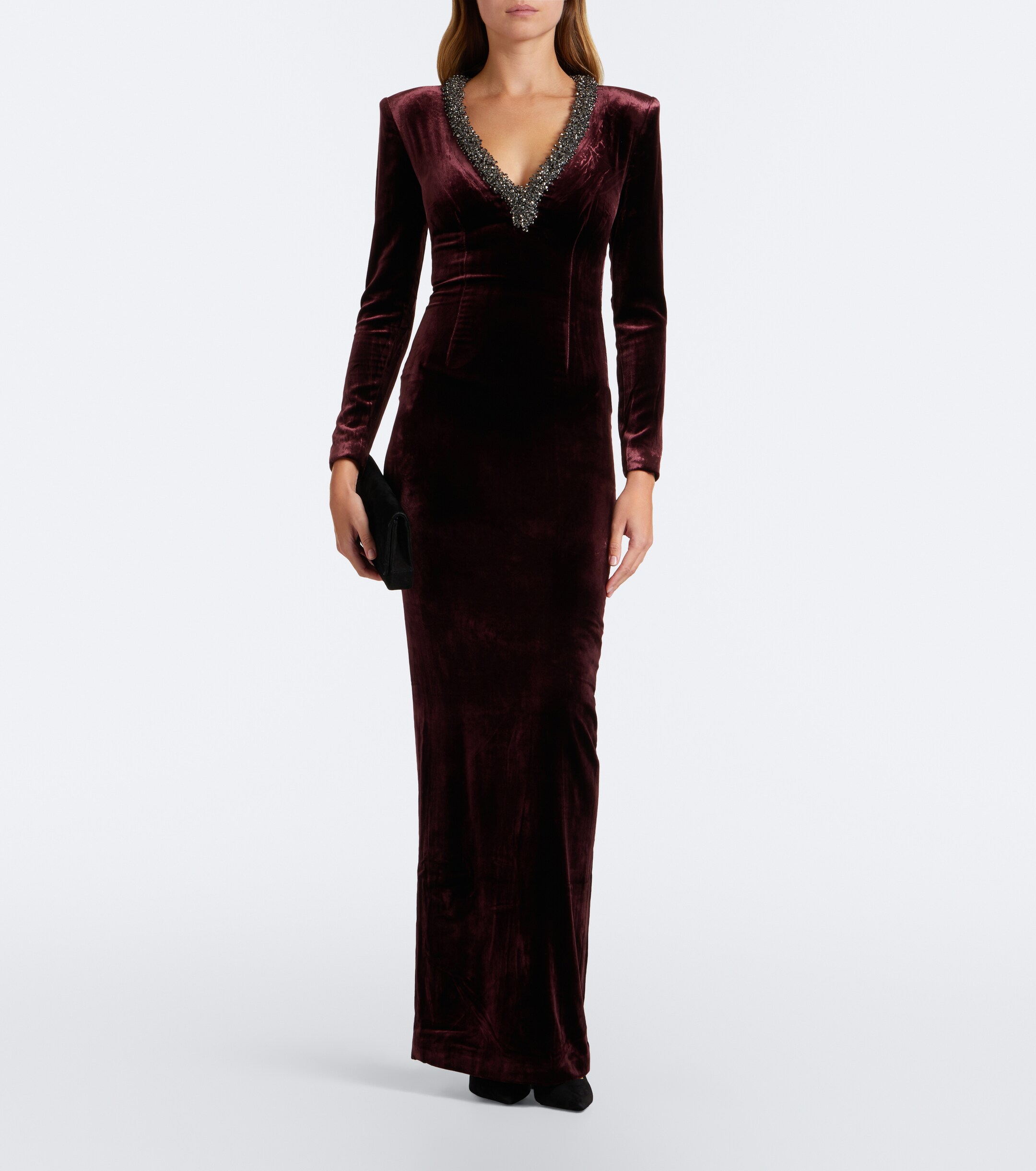 Roland Mouret Roland Mouret Embellished velvet gown