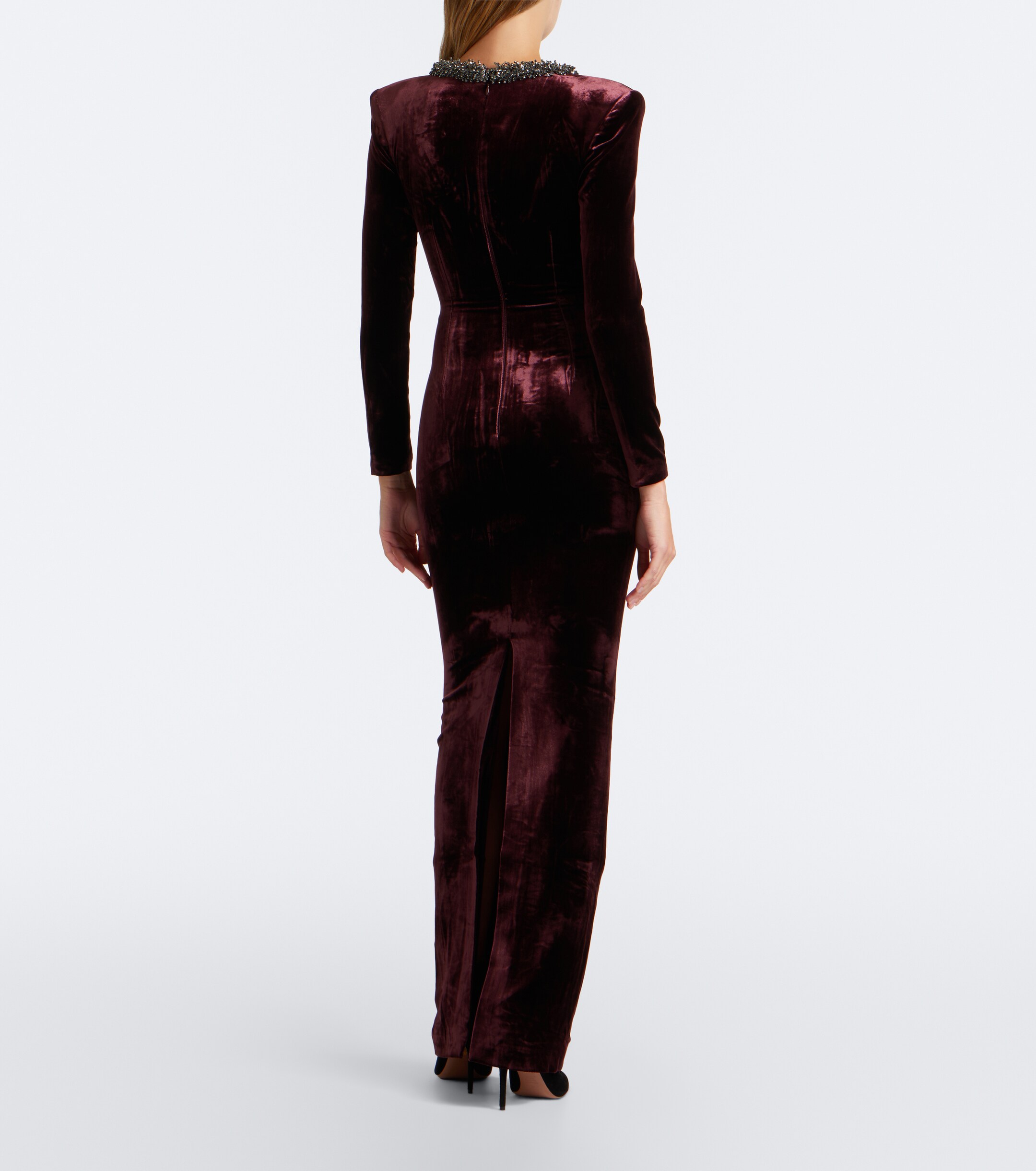 Roland Mouret Roland Mouret Embellished velvet gown
