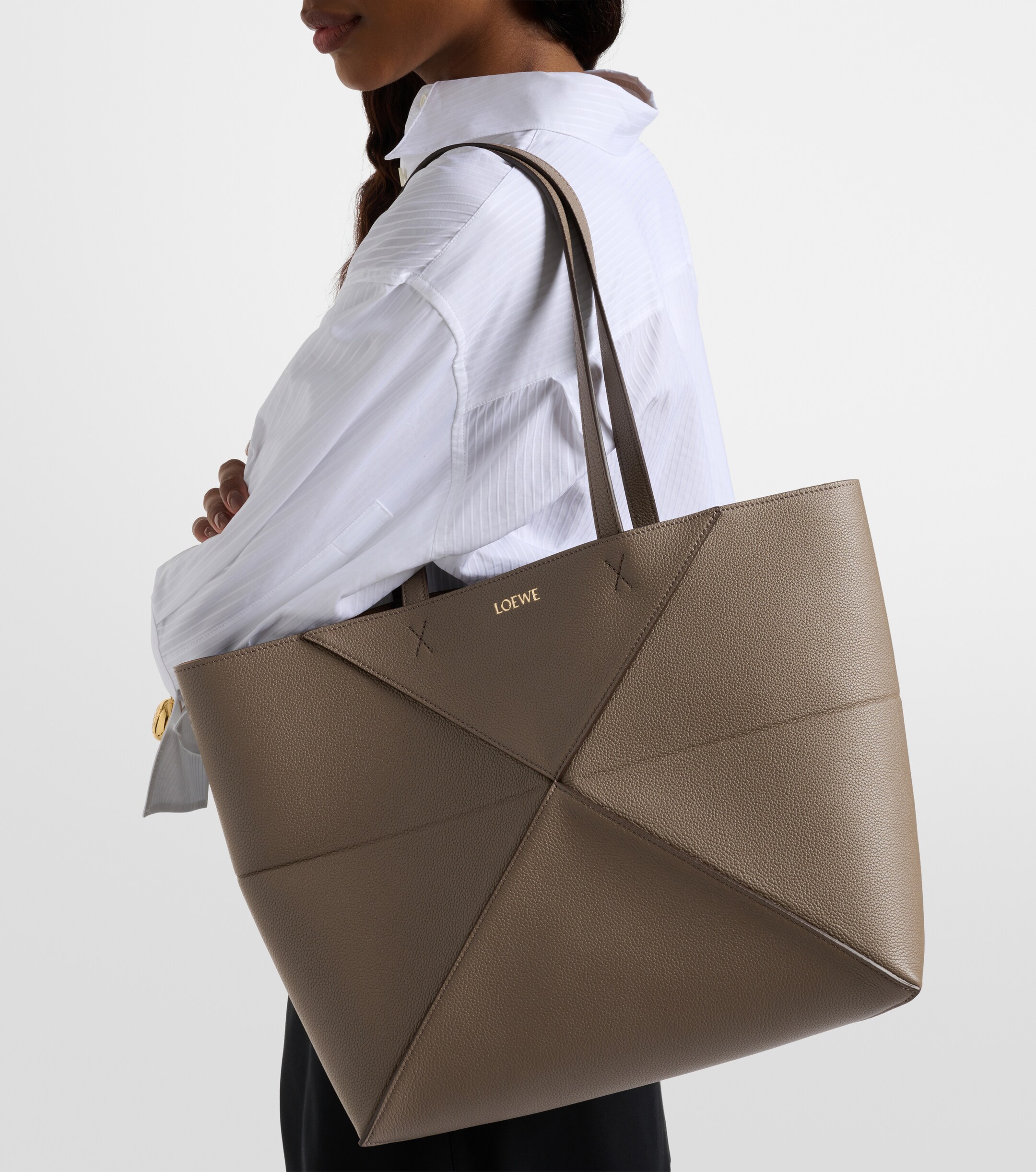 Loewe Puzzle Fold Medium leather tote bag