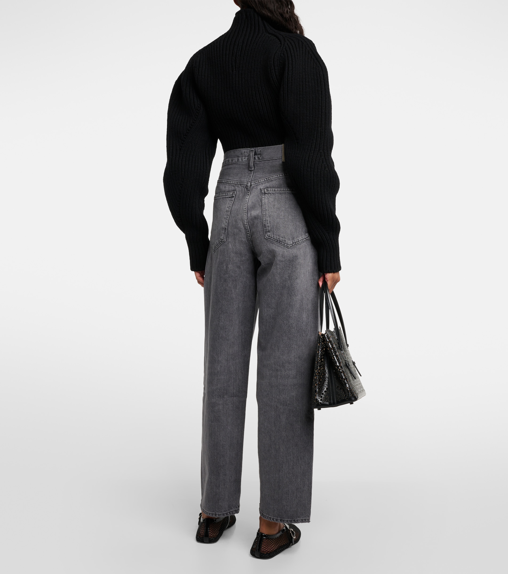 Agolde Criss Cross high-rise straight jeans