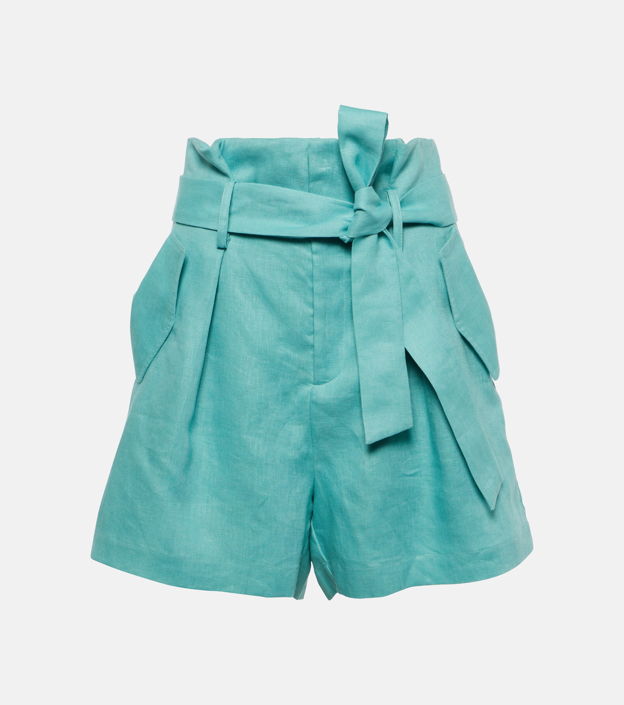 Adriana Degreas Orquidea high-rise linen shorts thumbnail