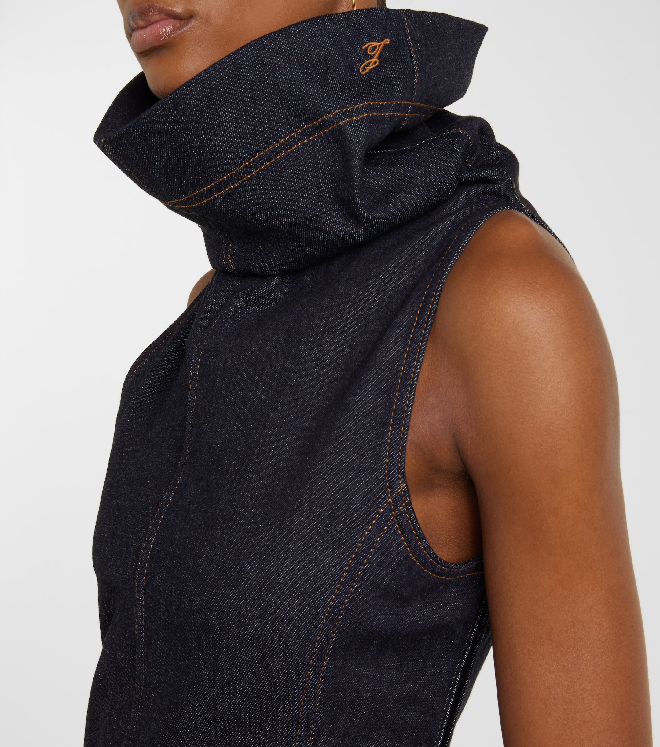 Jacquemus Denim midi dress