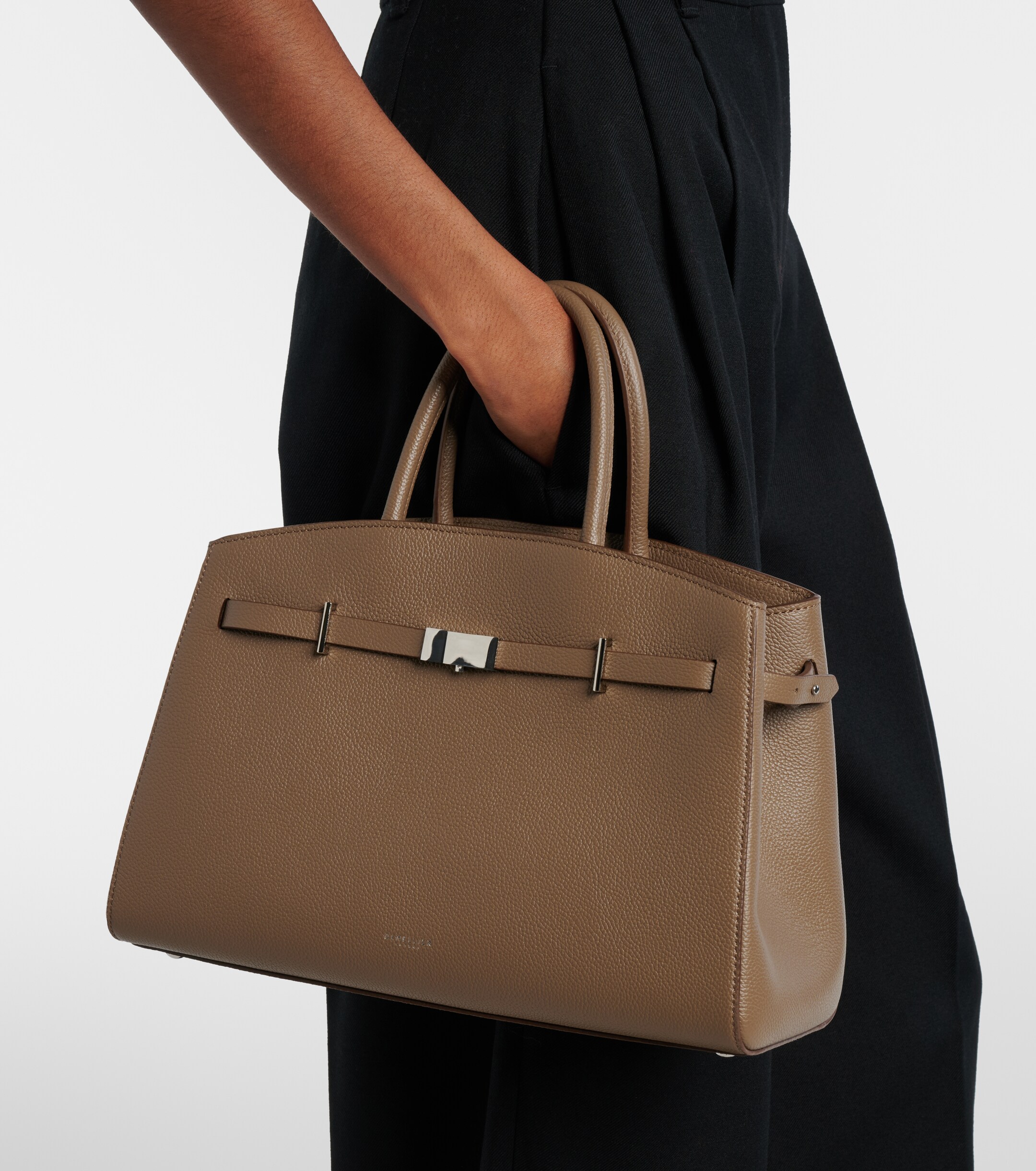 DeMellier Hudson Midi leather top-handle bag thumbnail