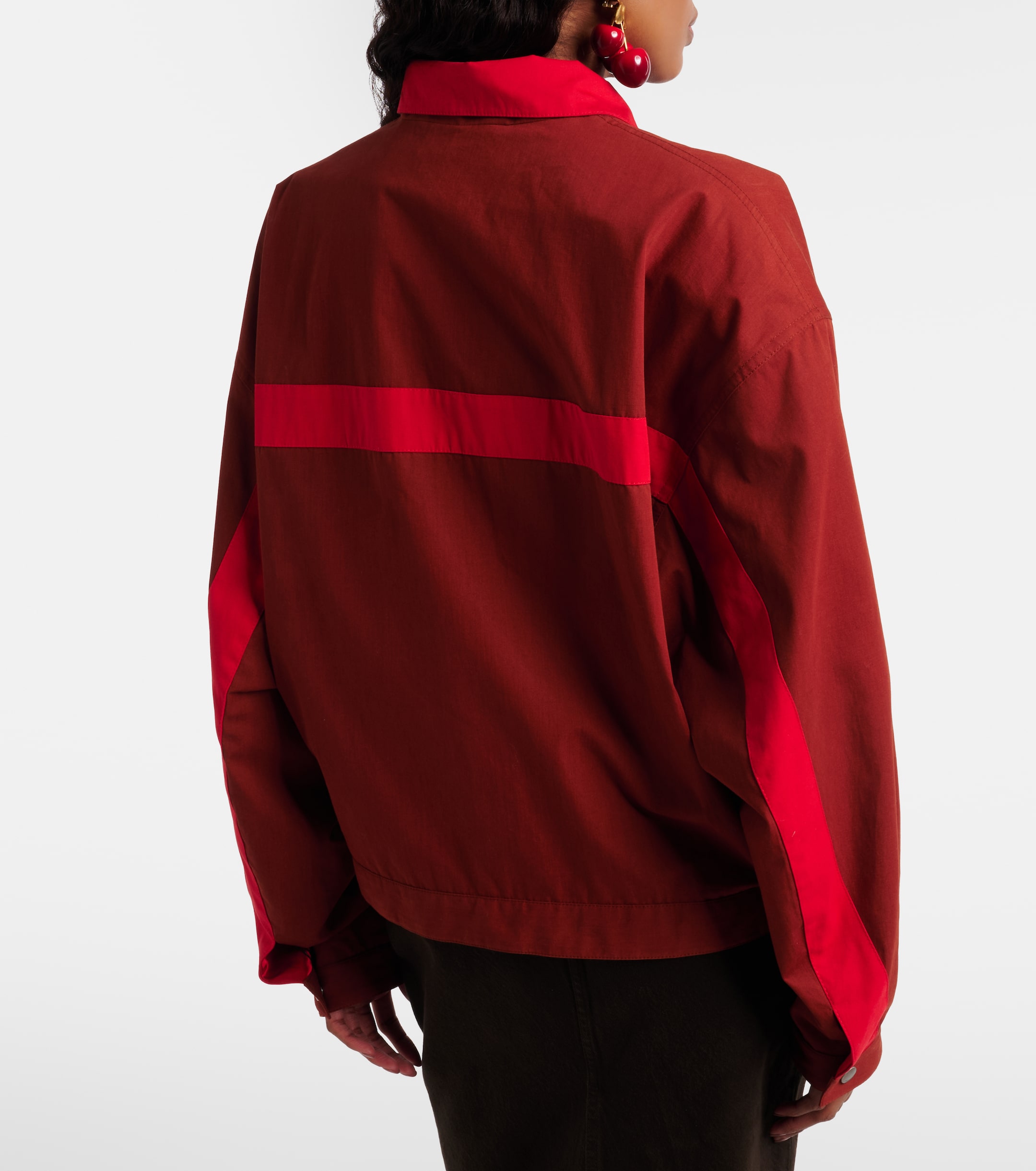 Saint Laurent Logo cotton canvas blouson jacket
