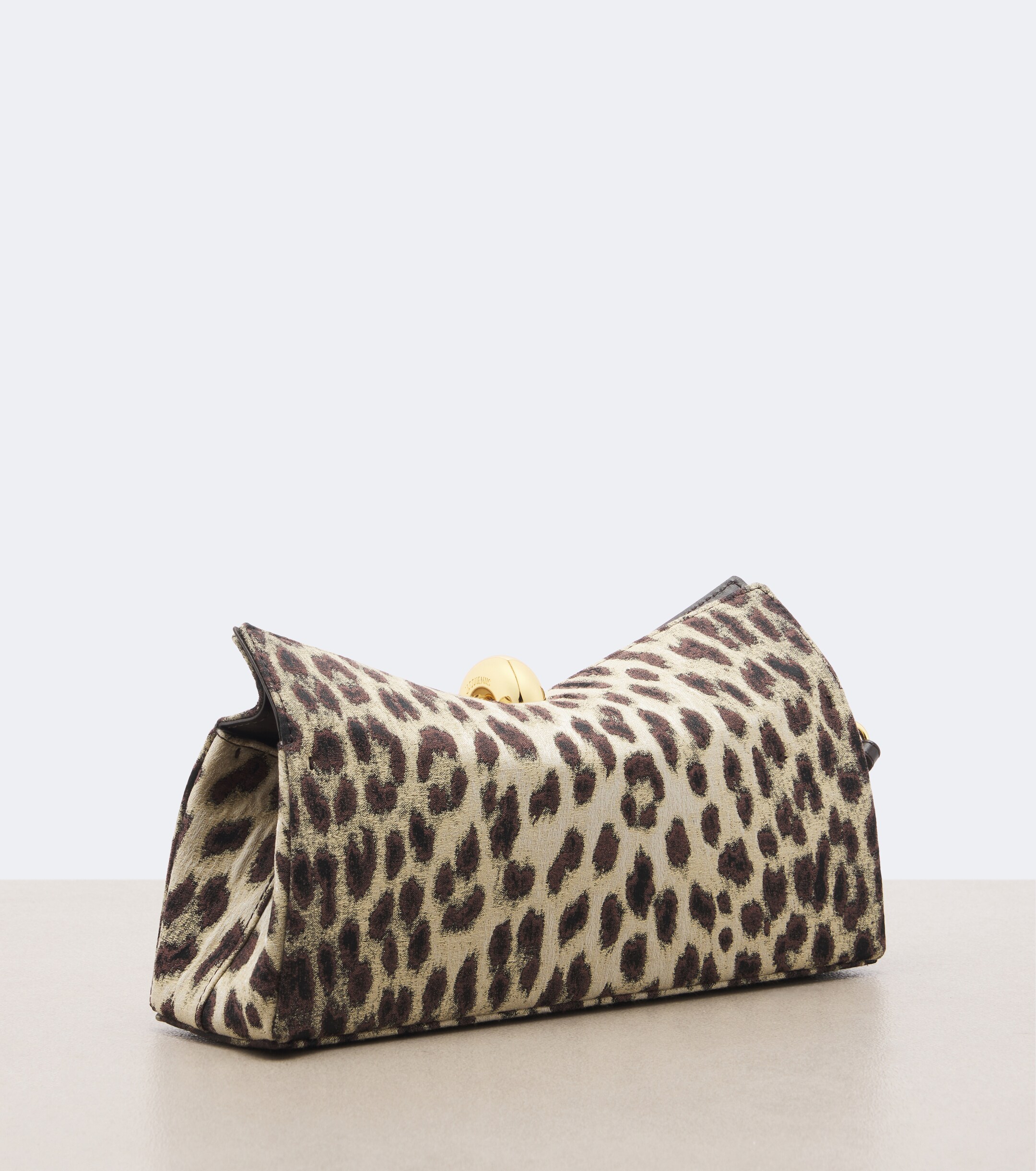 Jacquemus Jacquemus Valérie leopard-print canvas clutch