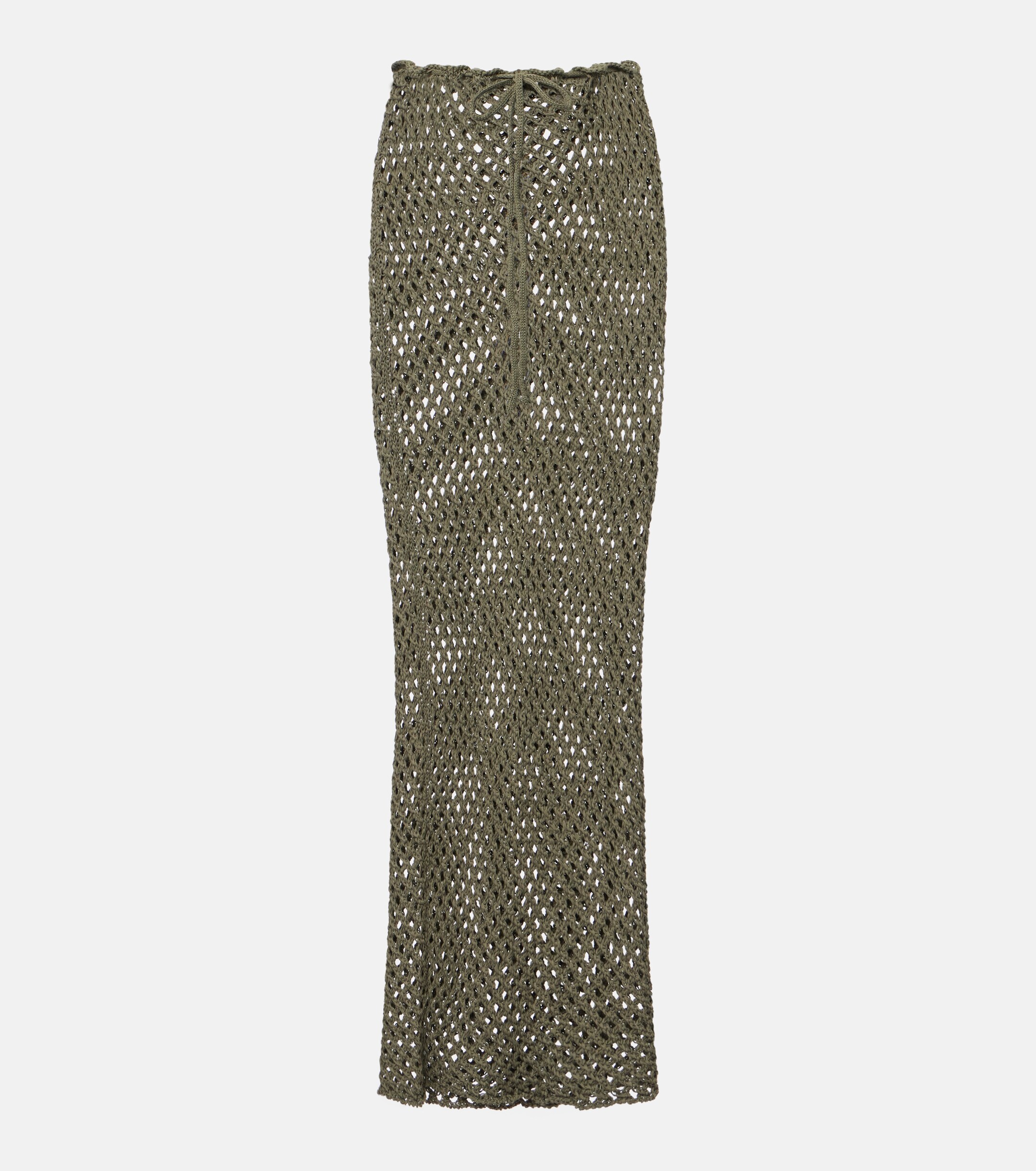 Bananhot Bananhot Magen crochet cotton-blend maxi skirt