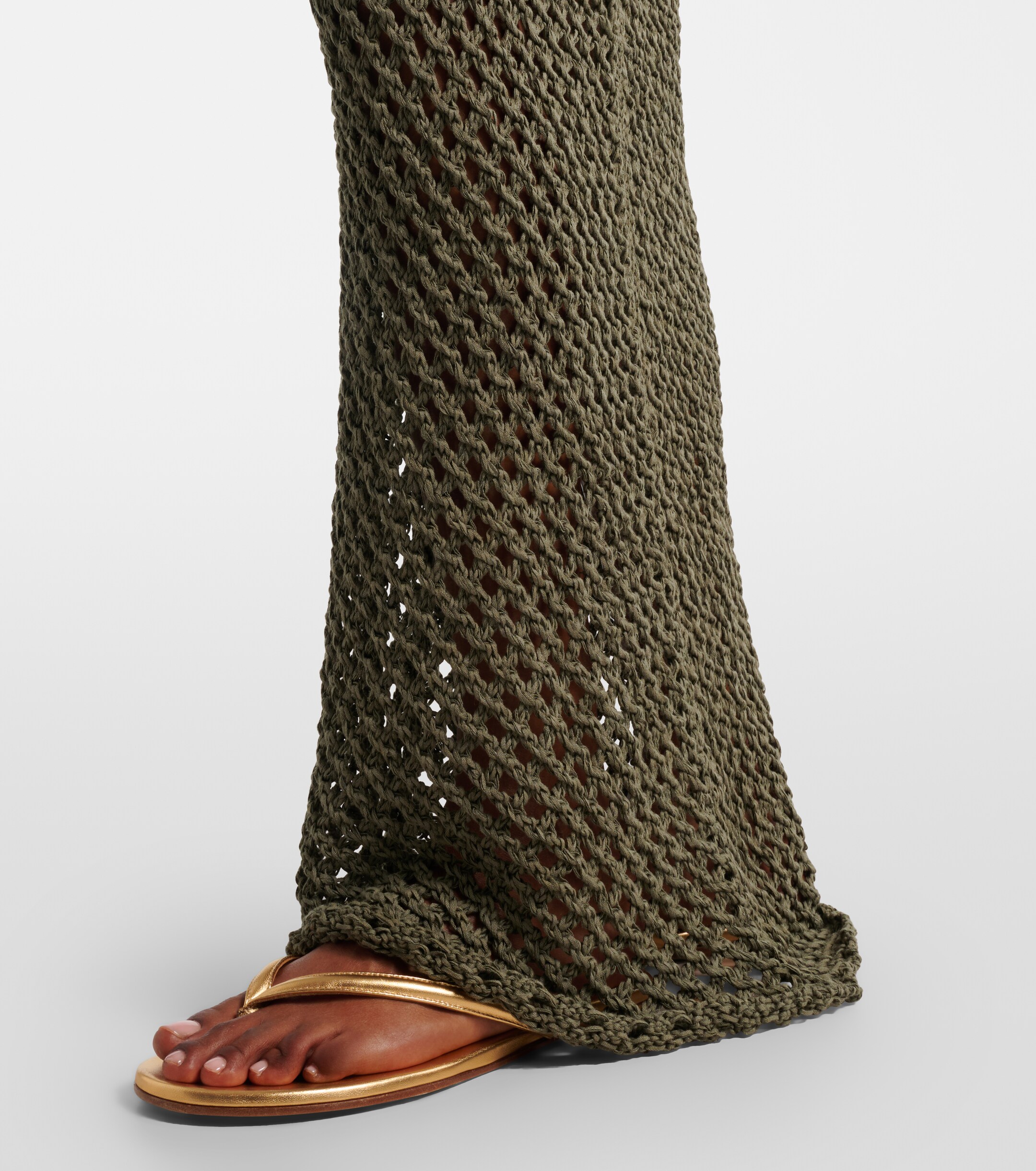 Bananhot Bananhot Magen crochet cotton-blend maxi skirt