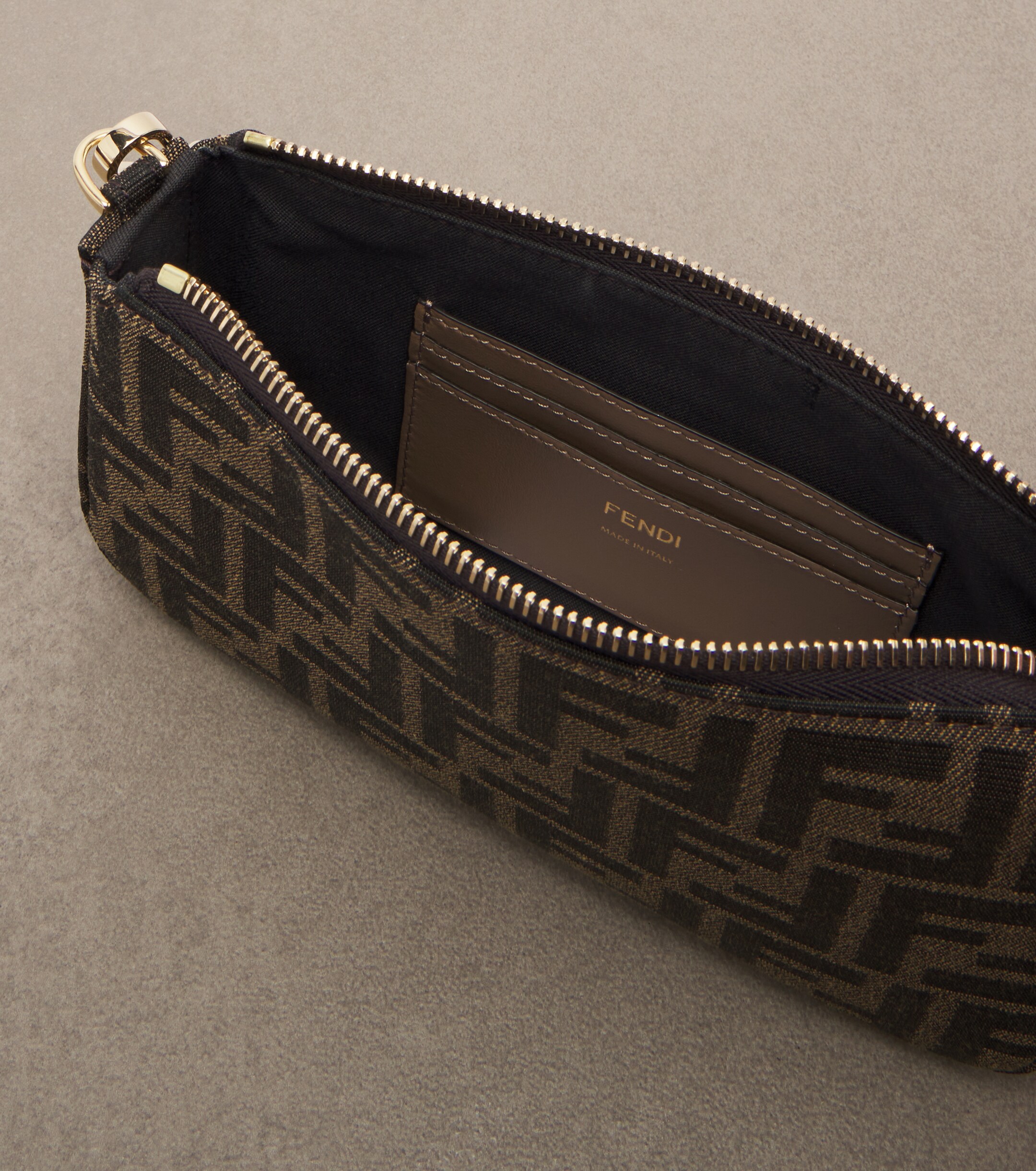 Fendi Fendi Tube FF Zucca pouch with strap