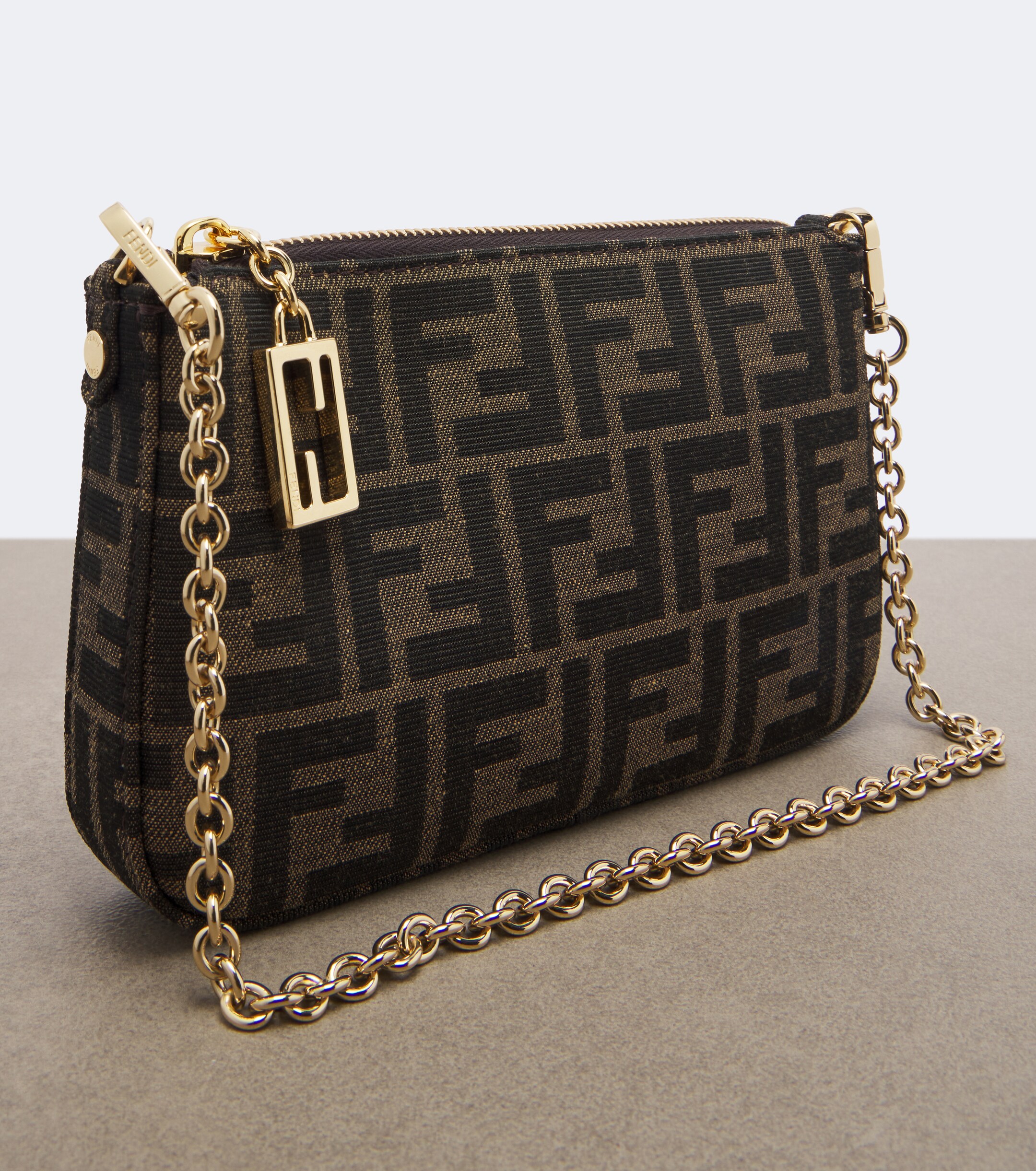 Fendi Fendi Tube FF Zucca pouch with strap