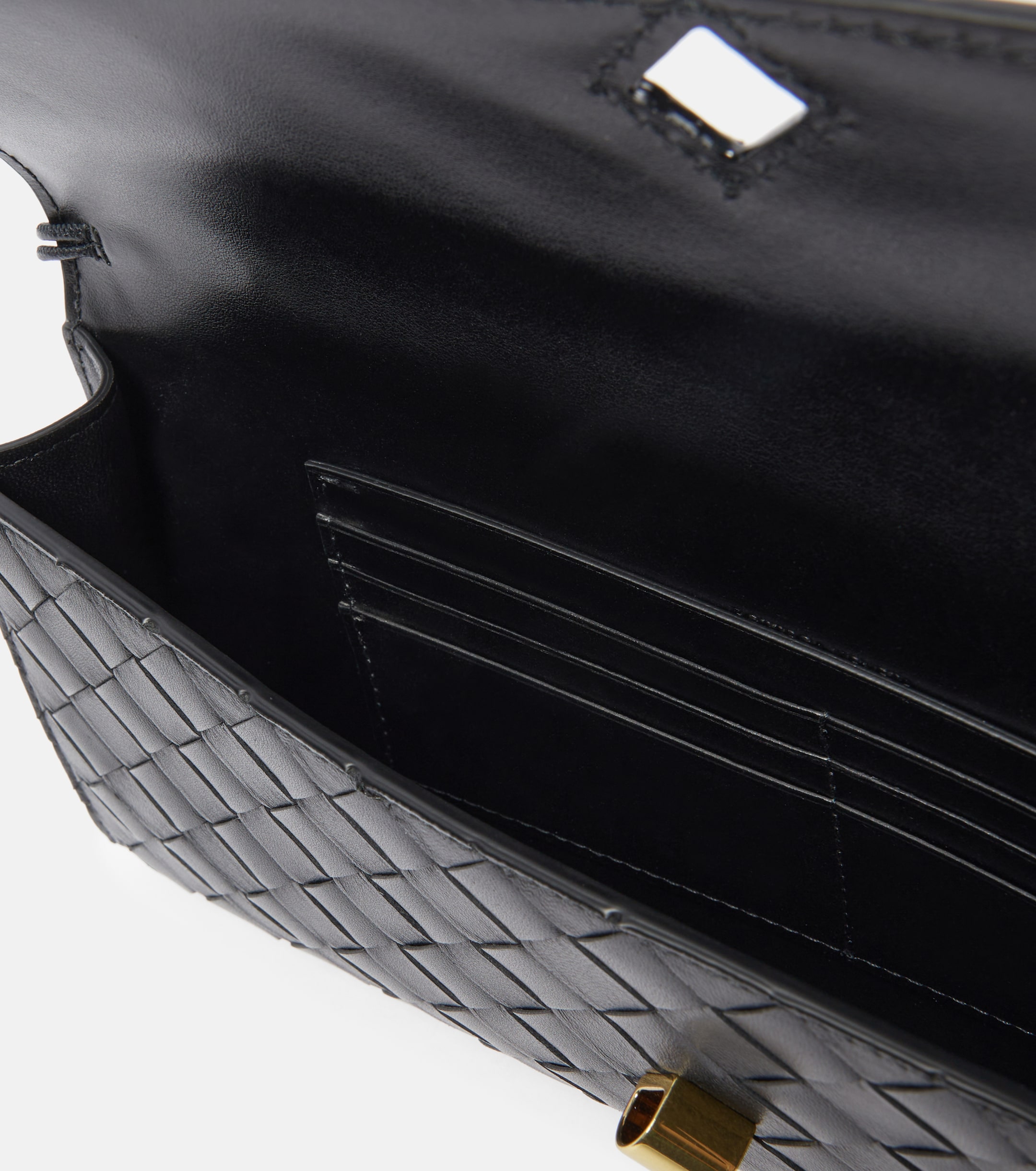Bottega Veneta Andiamo Intrecciato leather clutch