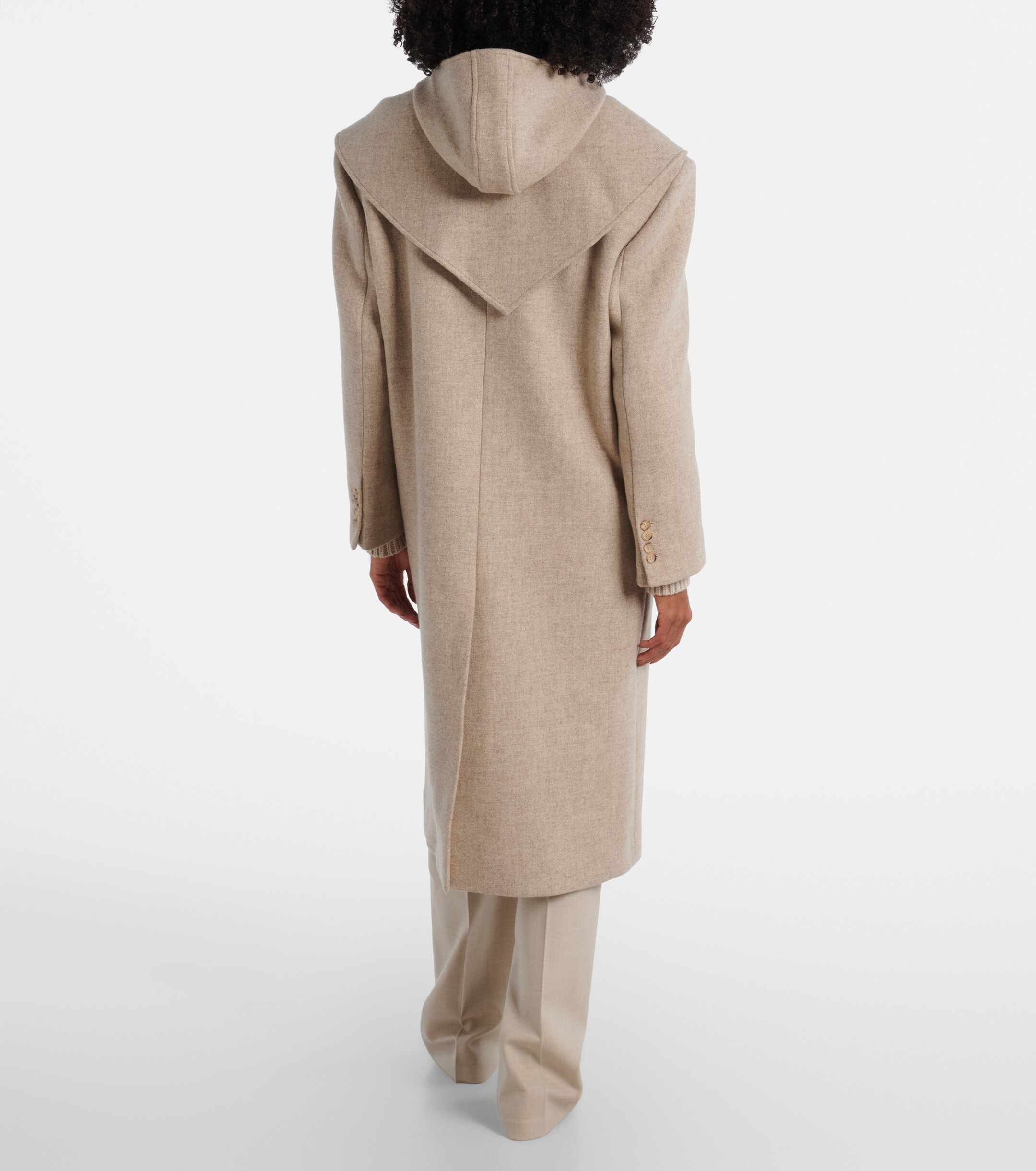 Magda Butrym Scarf-detail wool and silk coat