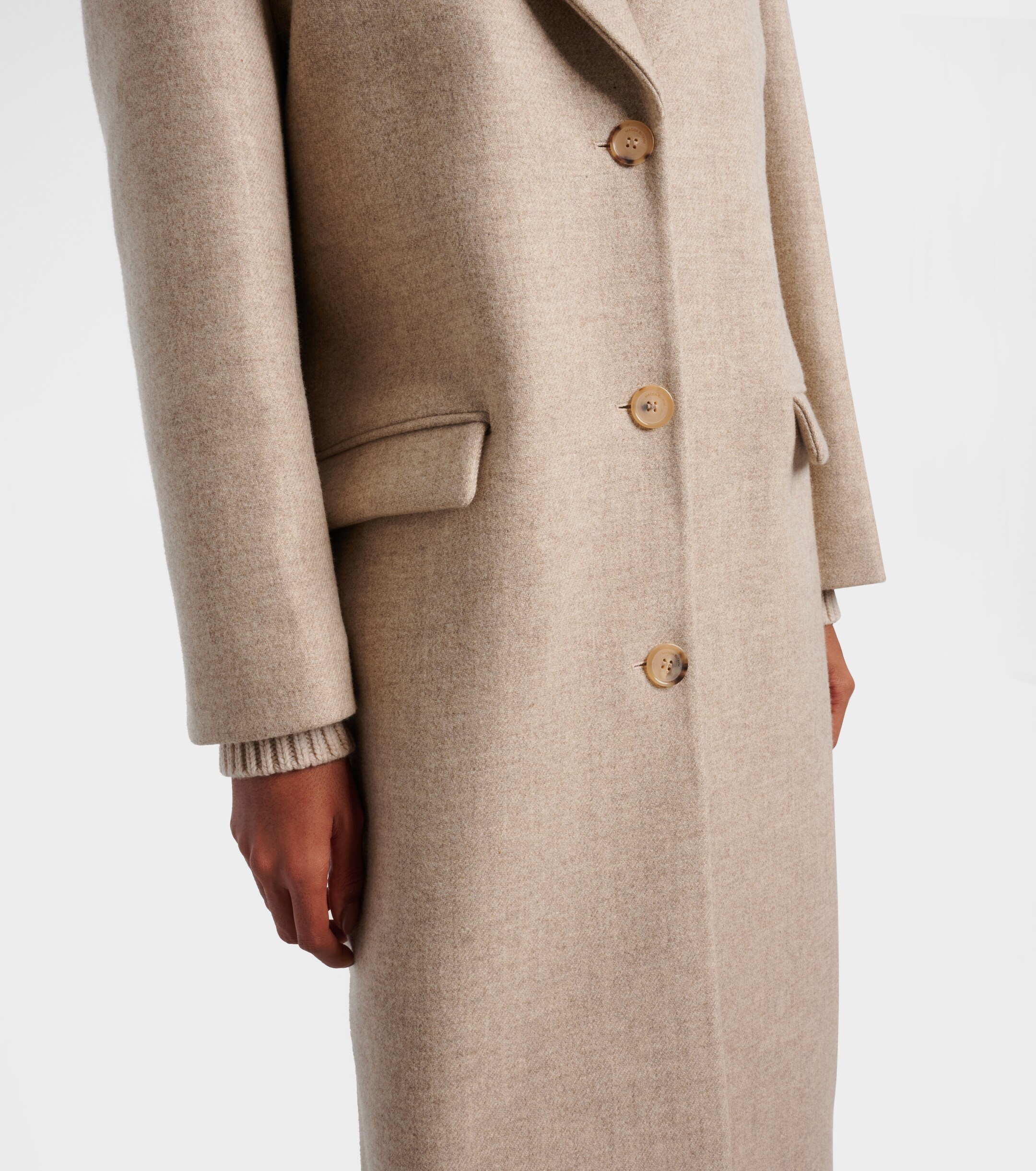 Magda Butrym Scarf-detail wool and silk coat