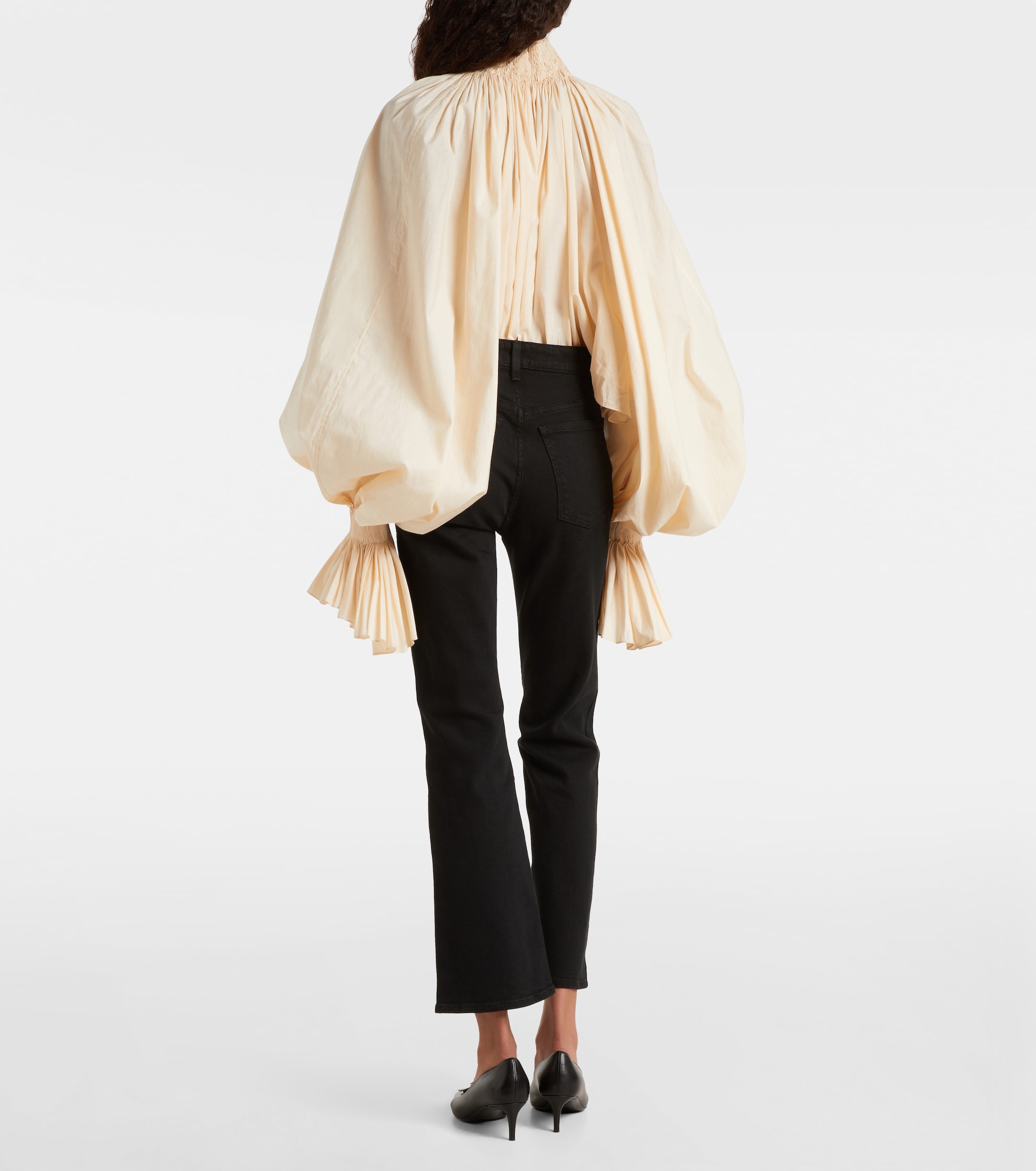 KHAITE Vivian high-rise cropped flared jeans thumbnail