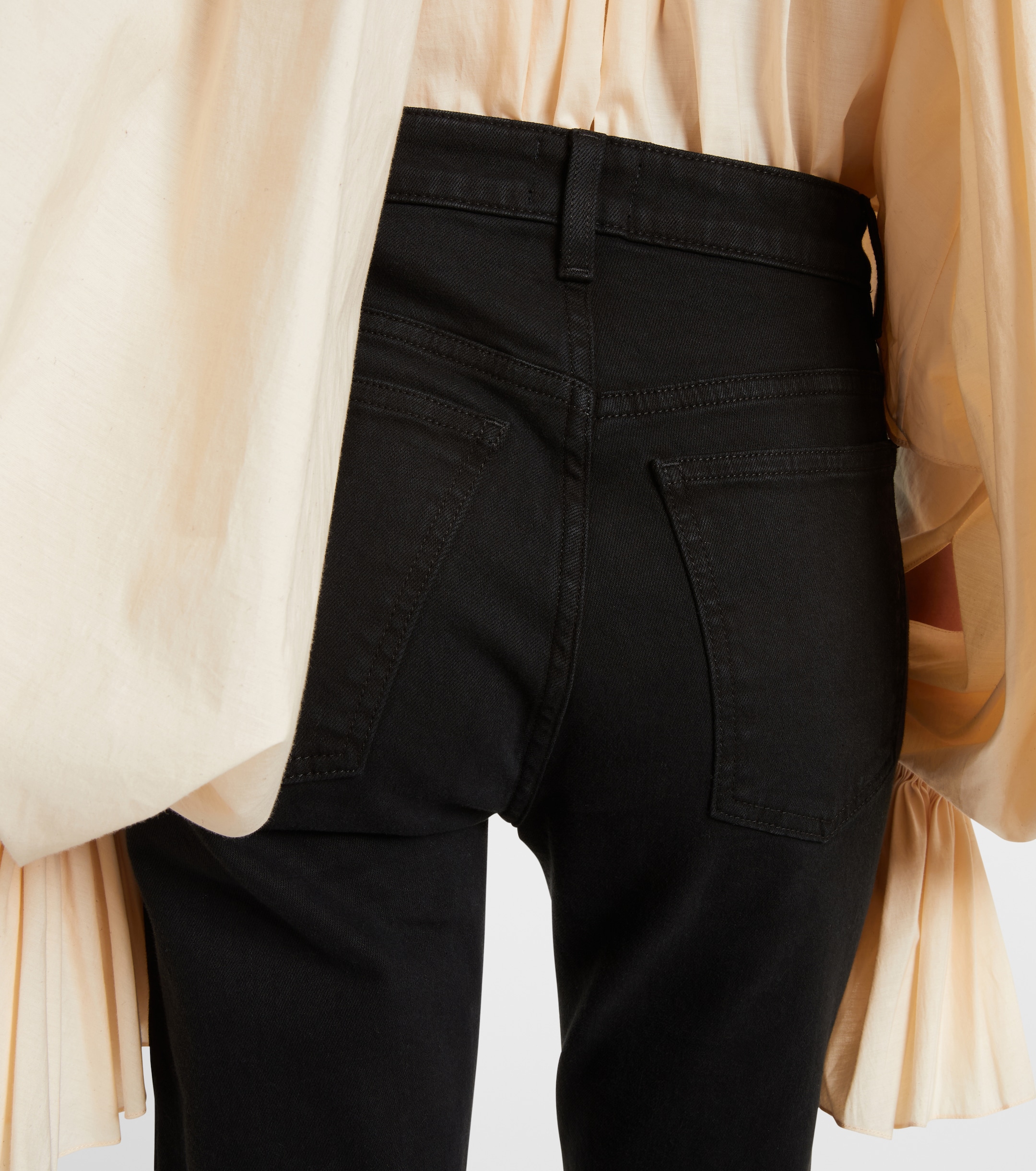 KHAITE Vivian high-rise cropped flared jeans thumbnail