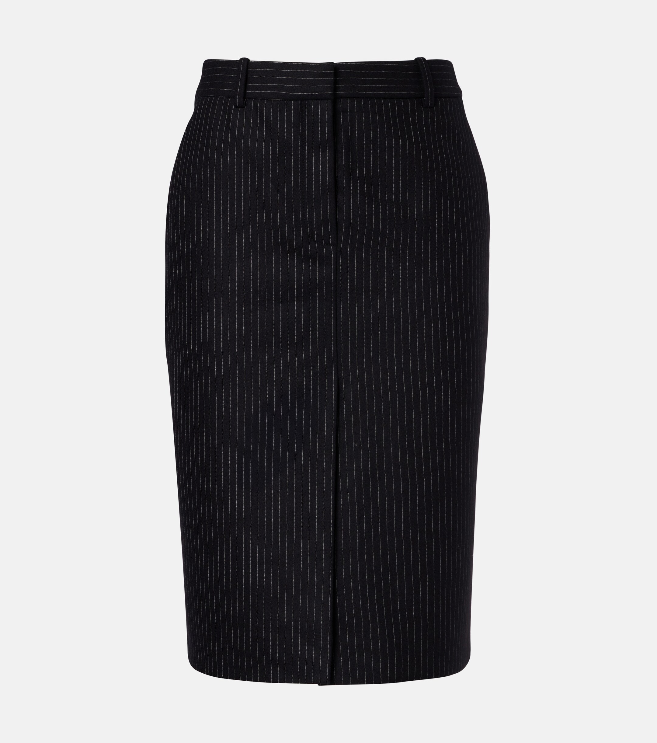 Nina Ricci Pinstriped wool-blend pencil skirt