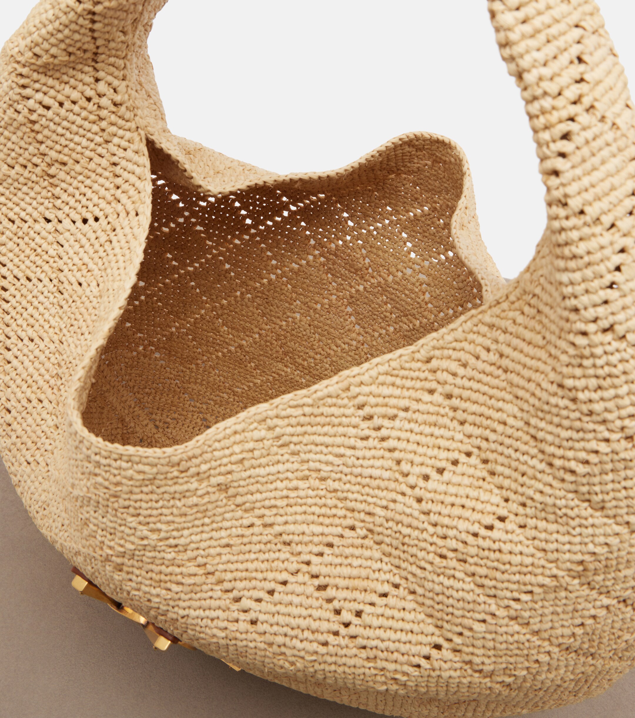 Saint Laurent Icare Medium raffia shoulder bag