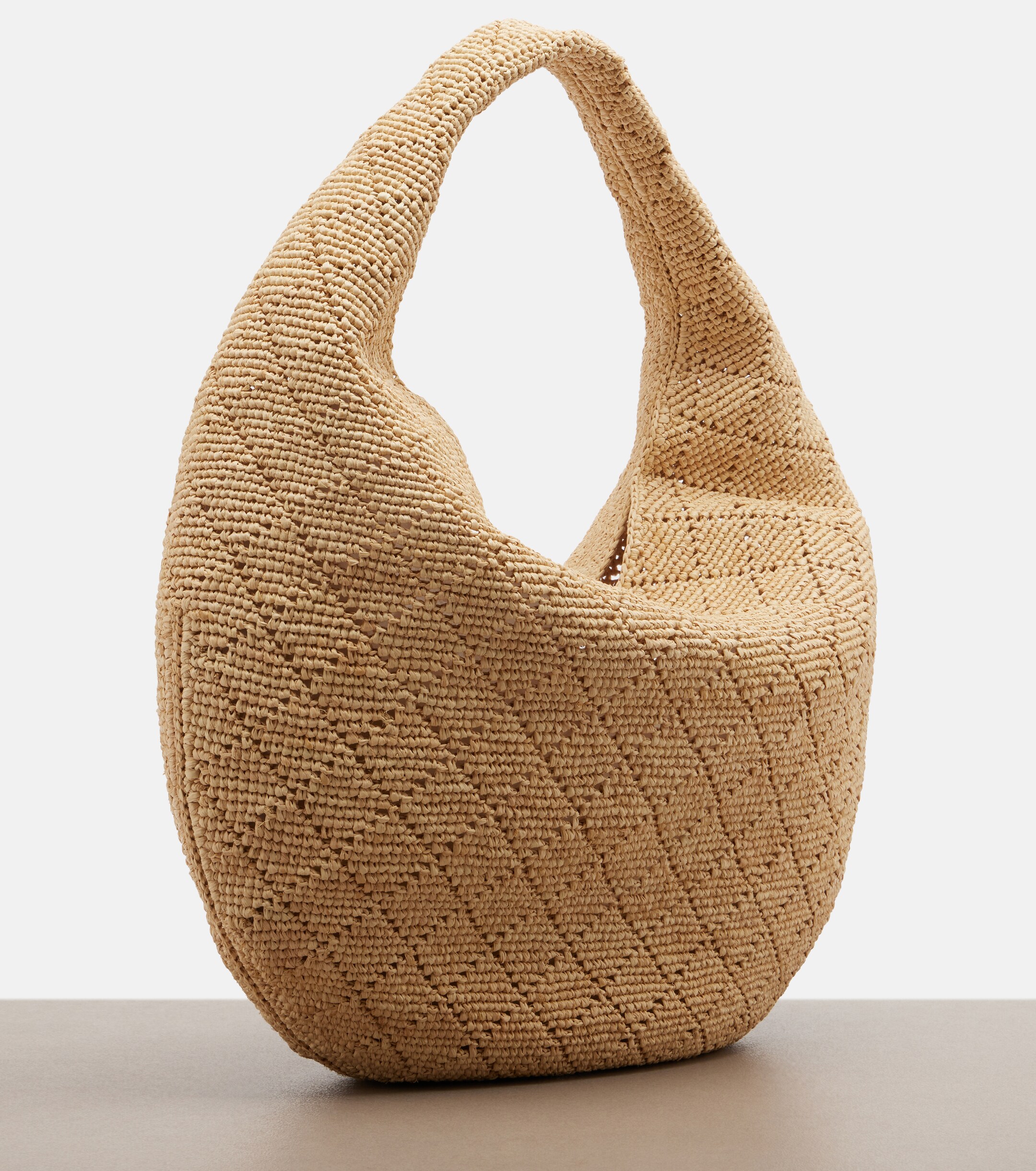 Saint Laurent Icare Medium raffia shoulder bag