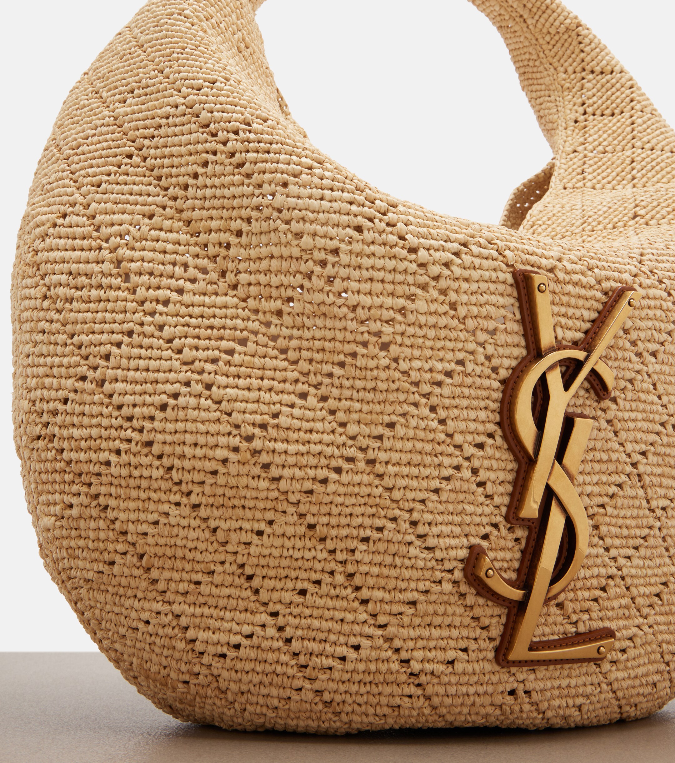 Saint Laurent Icare Medium raffia shoulder bag