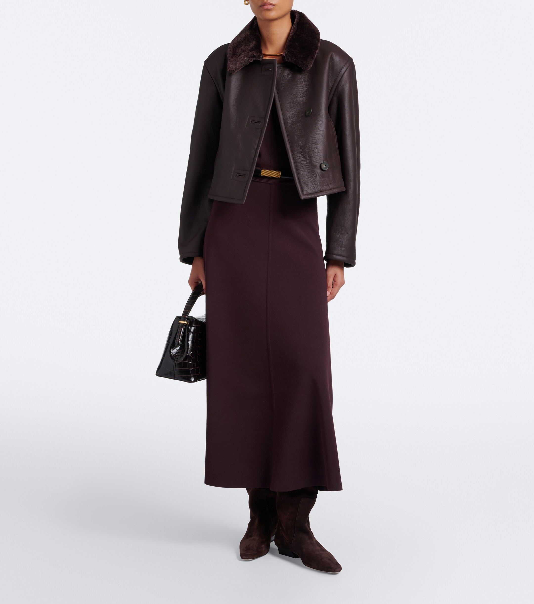 Staud Staud Wally suede knee-high boots