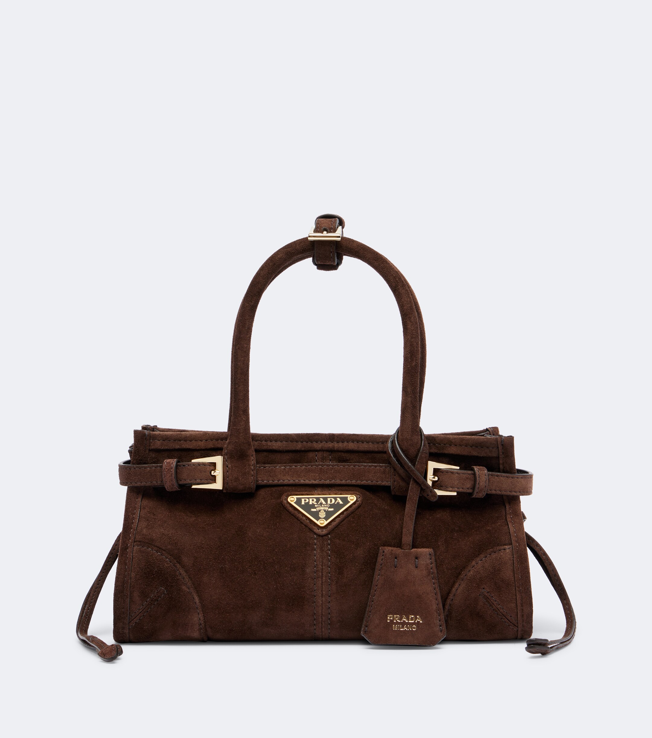 Prada Prada Bonnie Mini suede tote bag