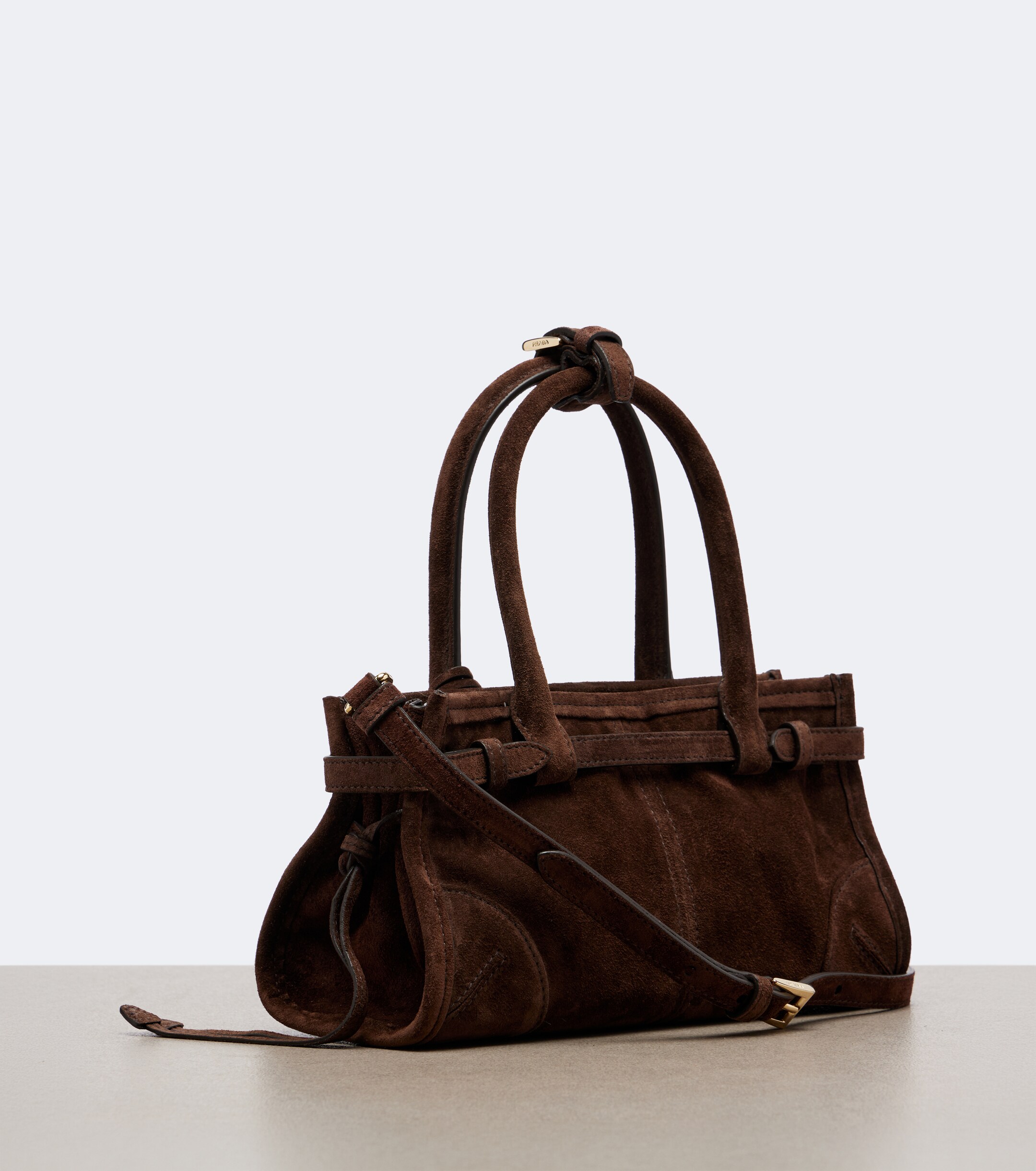 Prada Prada Bonnie Mini suede tote bag