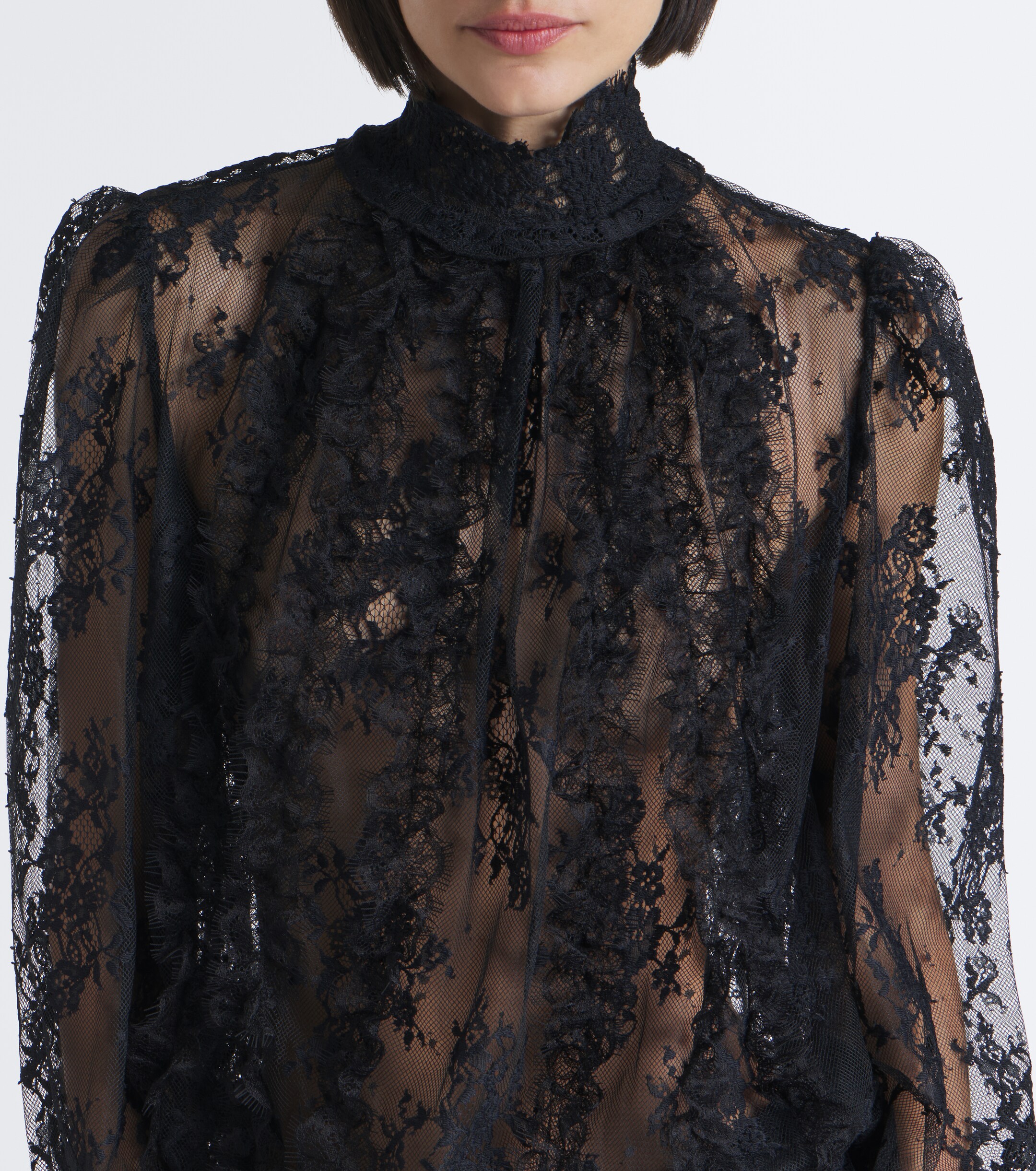 Retrofête Retrofête Ysolde sheer lace minidress