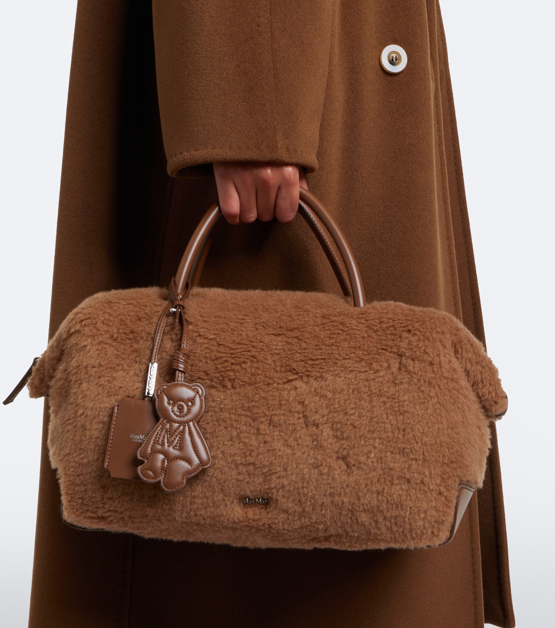 Max Mara Max Mara Large teddy bowling bag