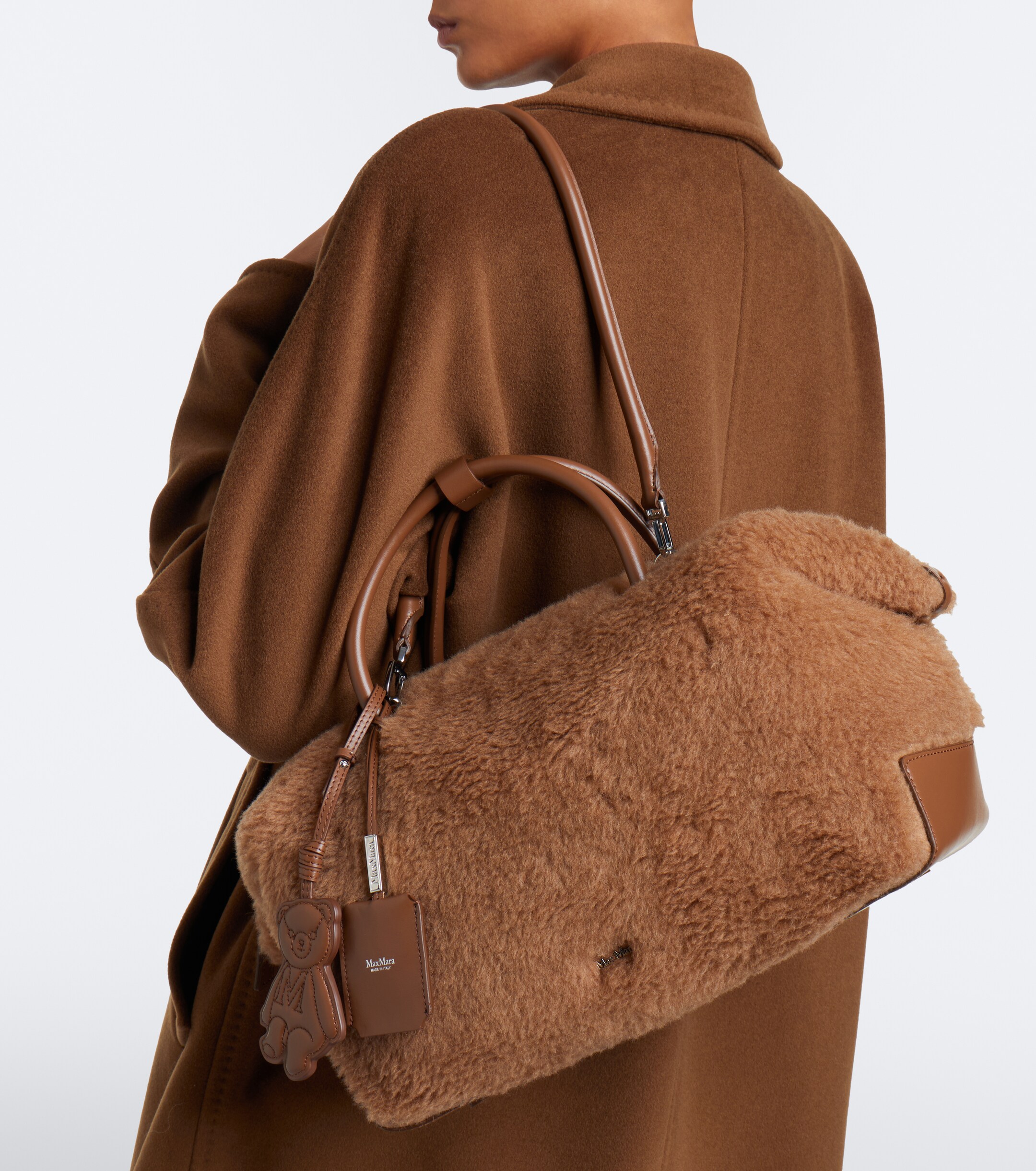 Max Mara Max Mara Large teddy bowling bag