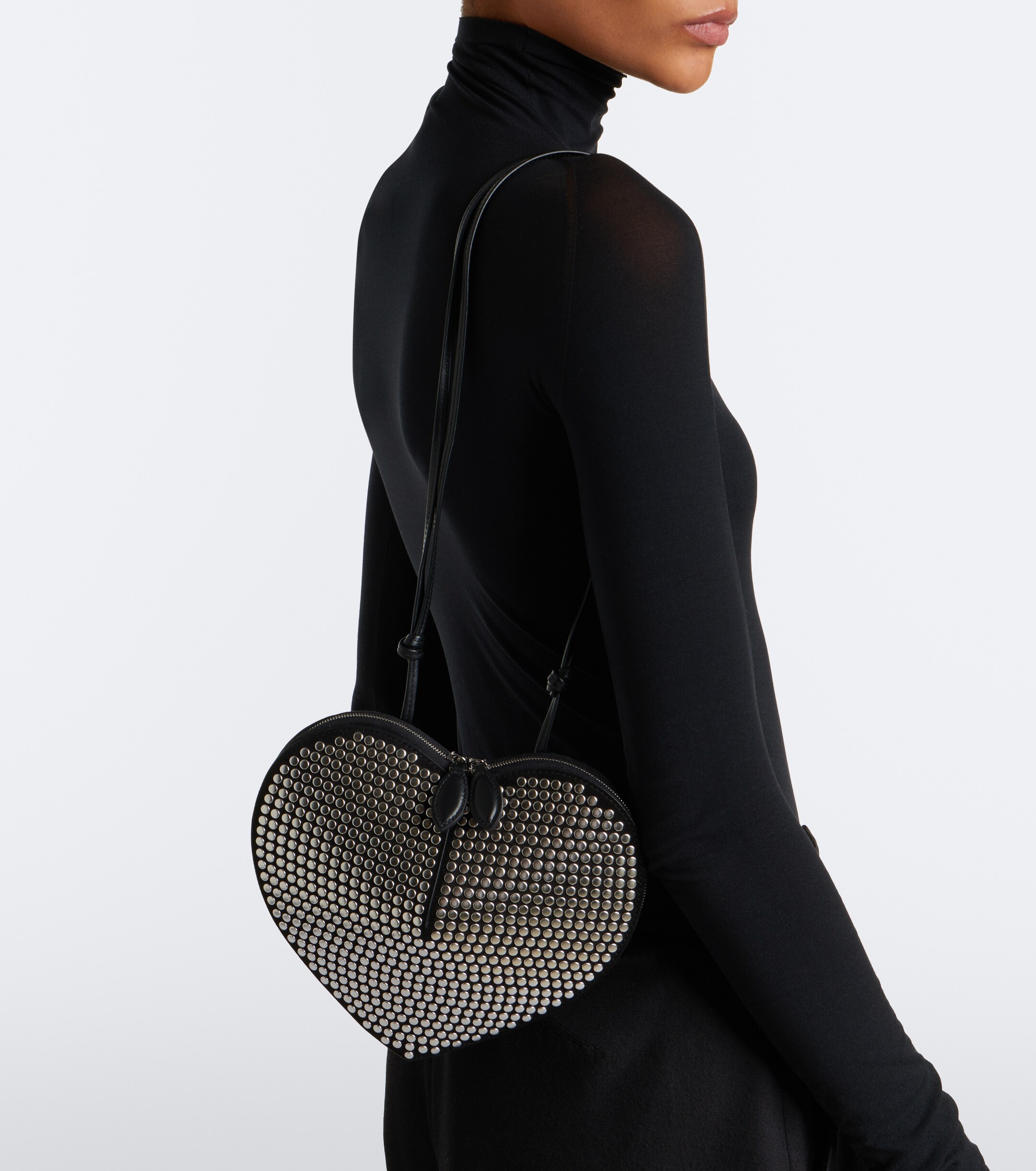 Alaïa Le Cœur studded leather shoulder bag