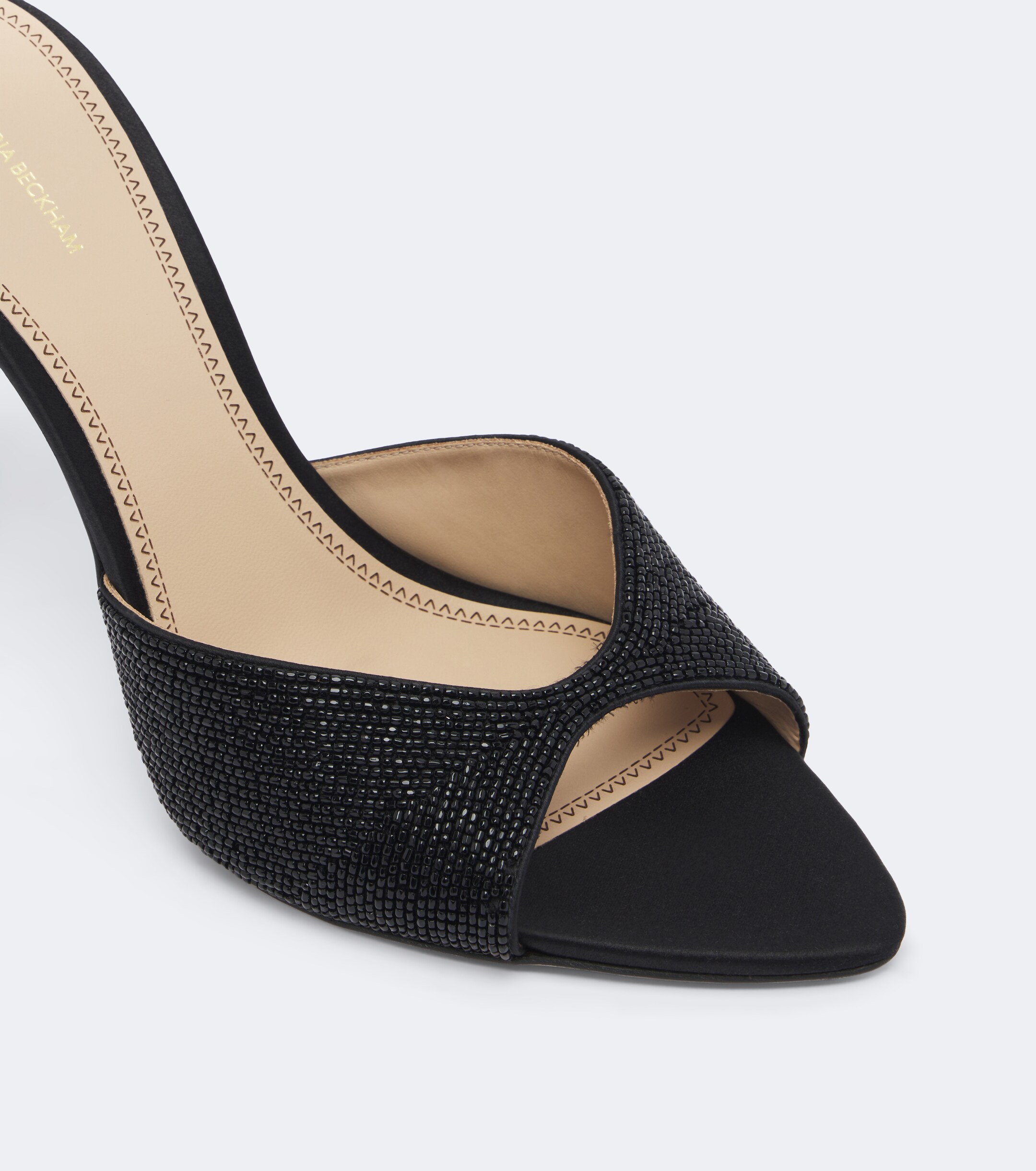 Victoria Beckham Victoria Beckham Harlow beaded satin mules