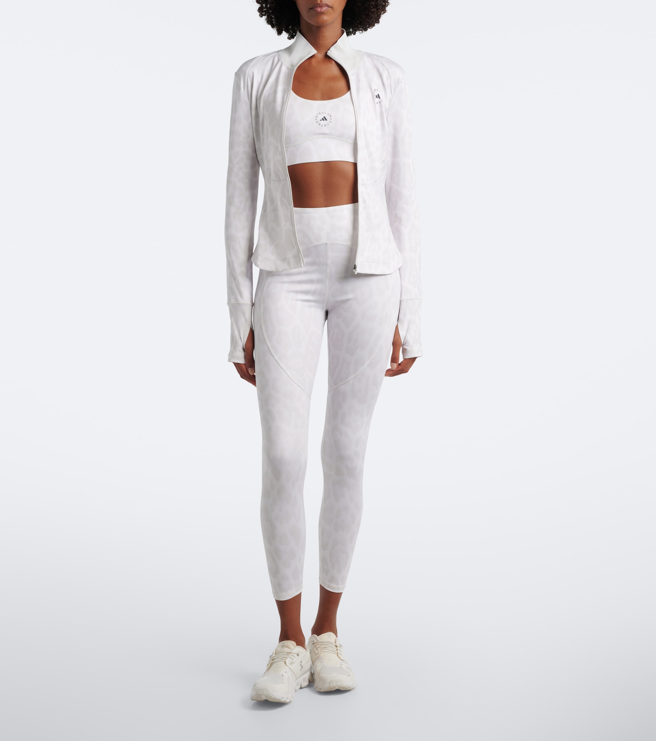 adidas by Stella McCartney Adidas by Stella McCartney Logo leopard-print leggings