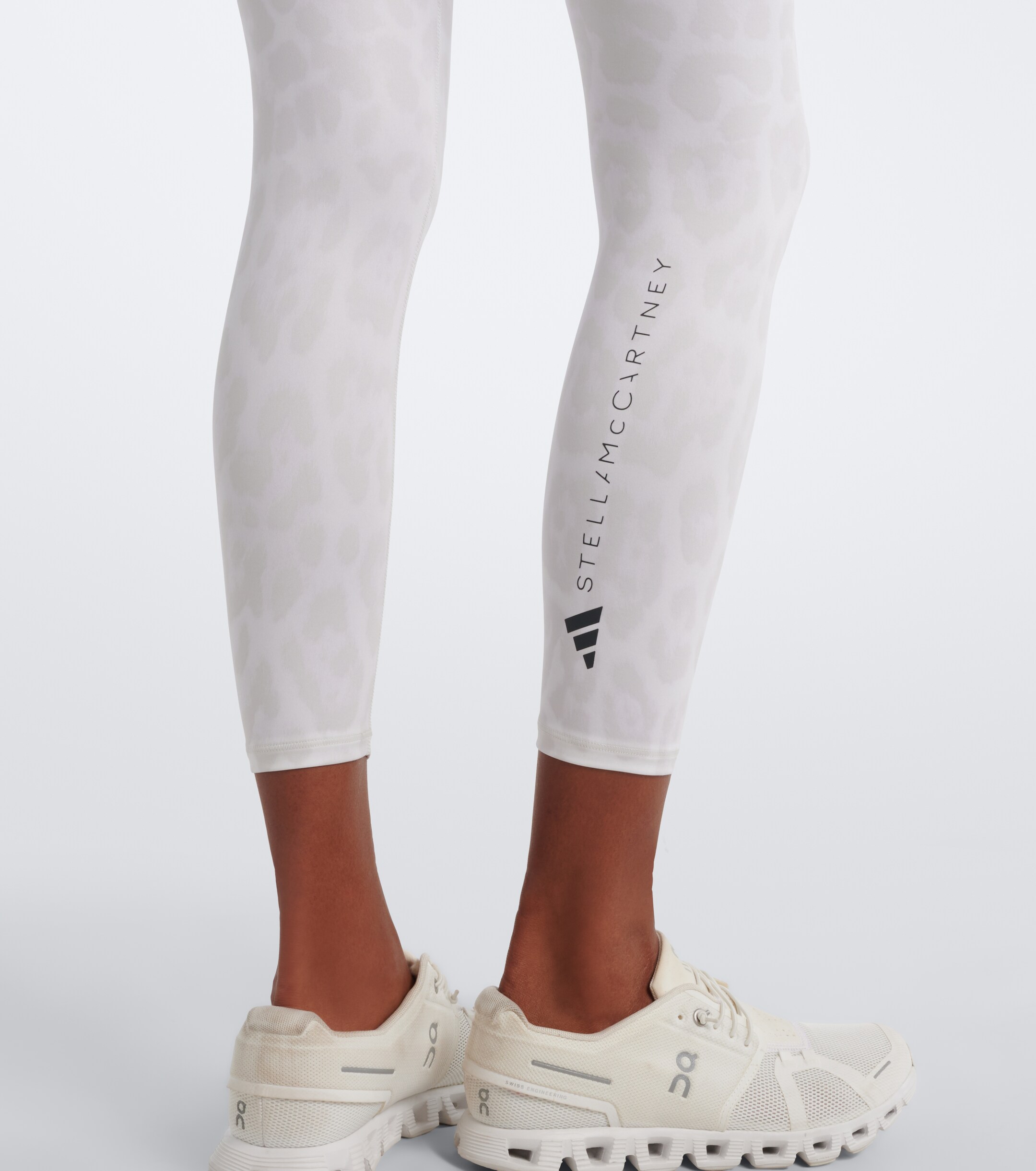 adidas by Stella McCartney Adidas by Stella McCartney Logo leopard-print leggings