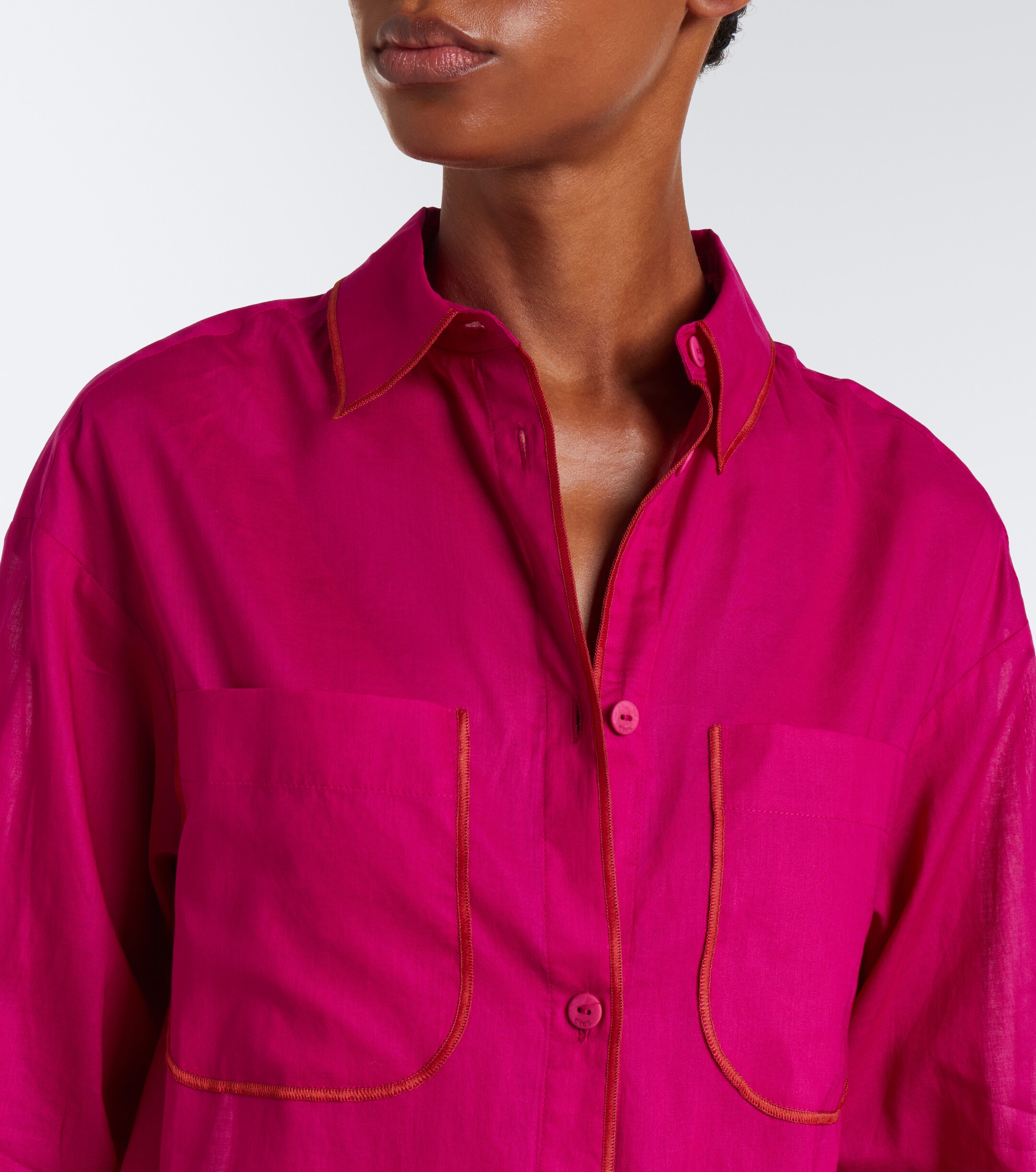 Eres Eres Phare cotton voile shirt dress