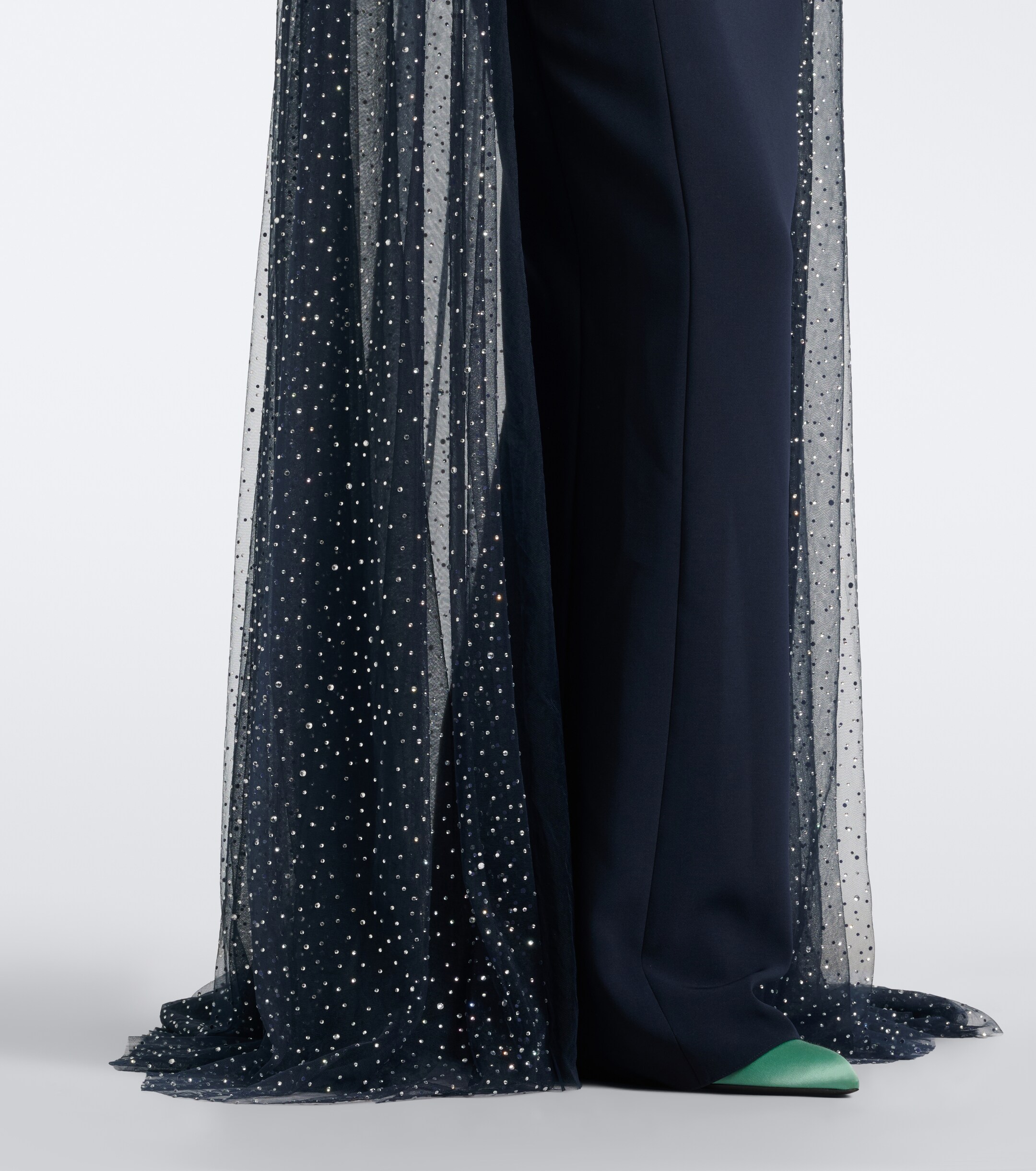 Jenny Packham Jenny Packham Moxie caped embellished gown