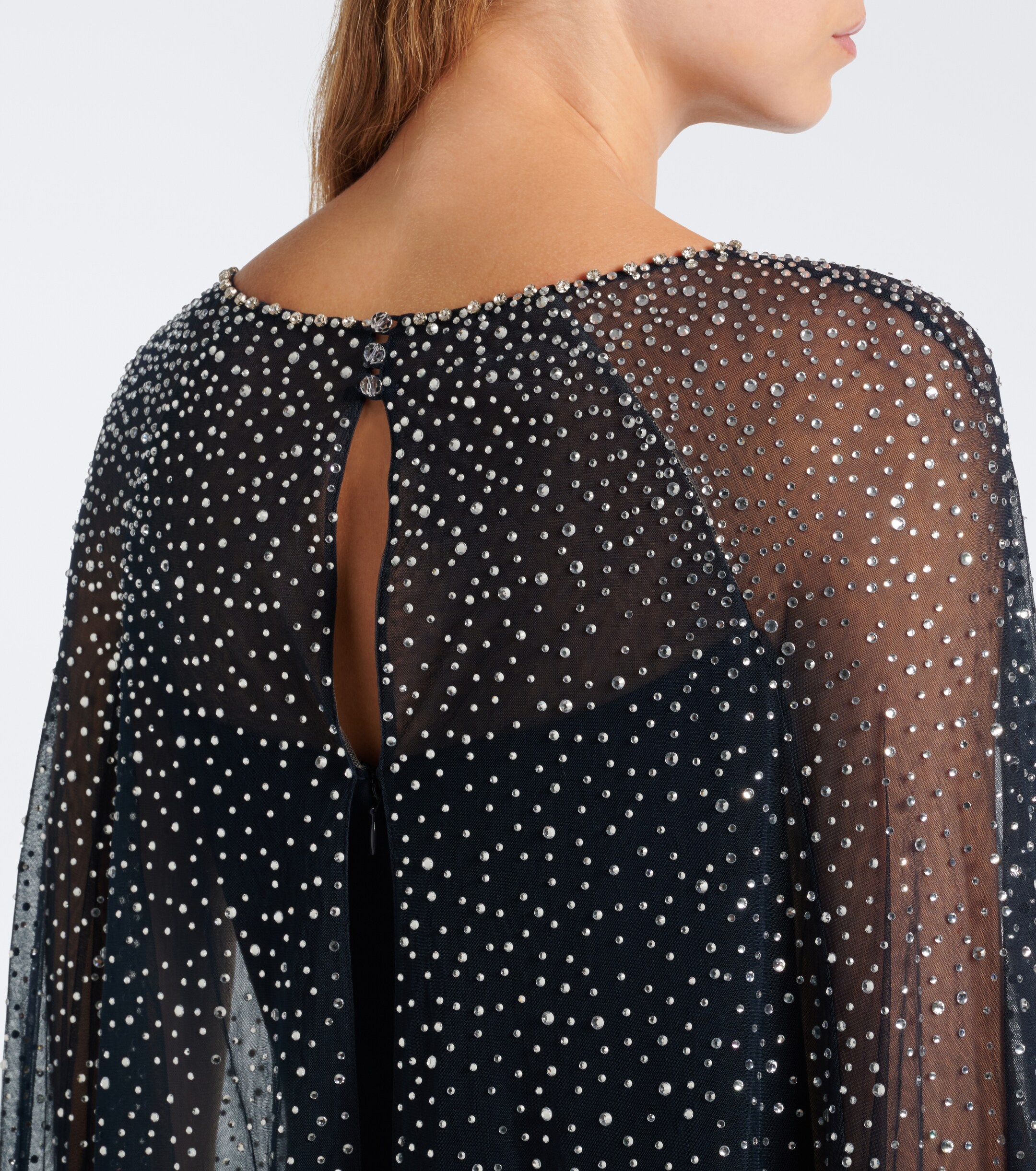 Jenny Packham Jenny Packham Moxie caped embellished gown